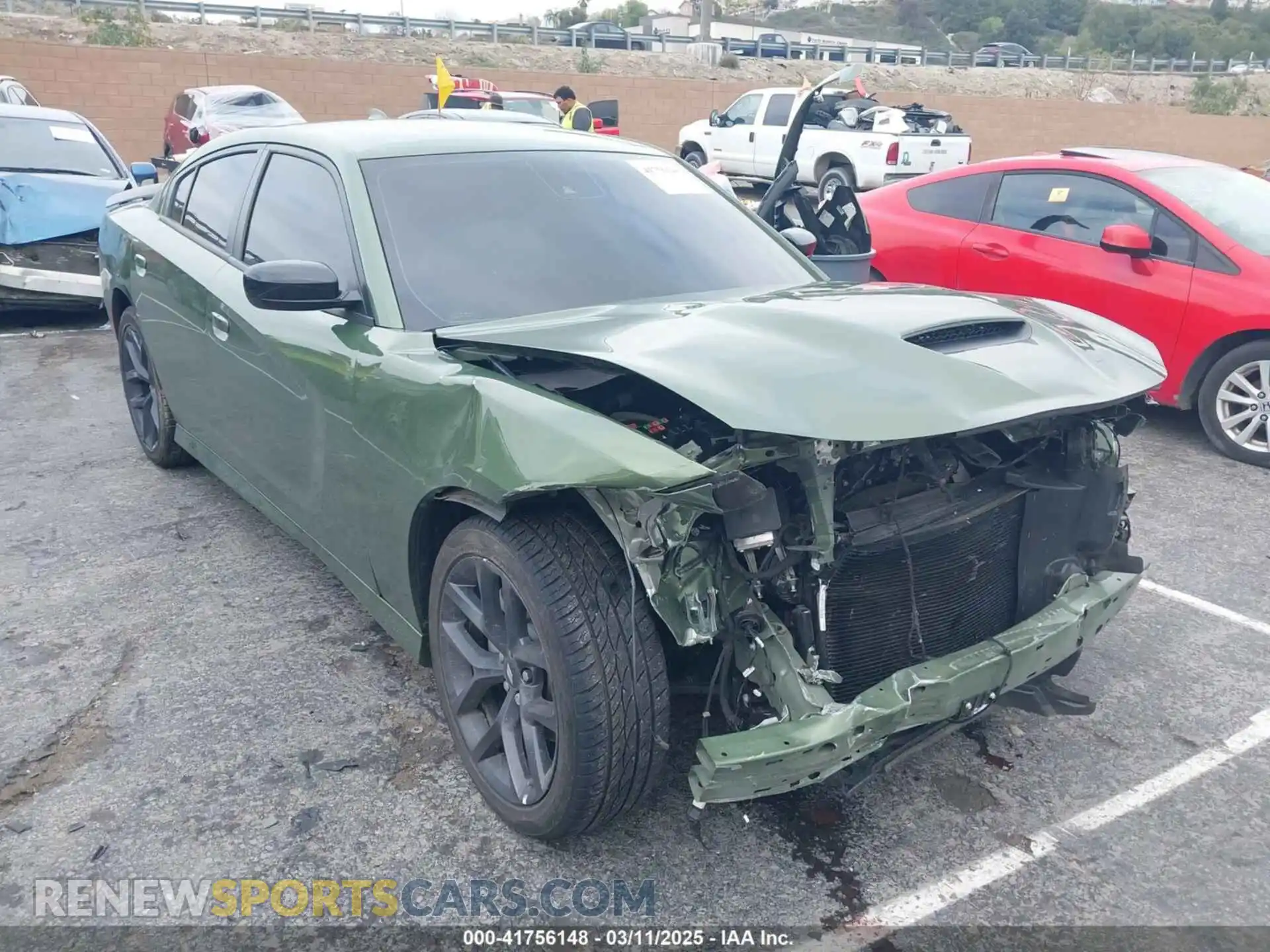 1 Photograph of a damaged car 2C3CDXHG9PH655862 DODGE CHARGER 2023
