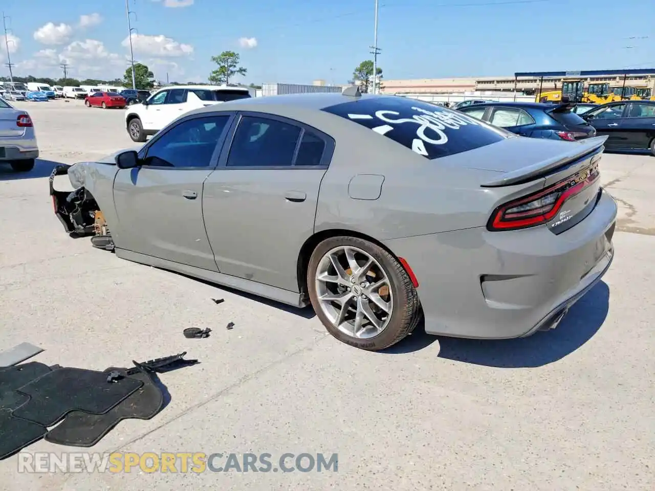 2 fotografías del automóvil dañado 2C3CDXHGXPH690605 DODGE CHARGER 2023