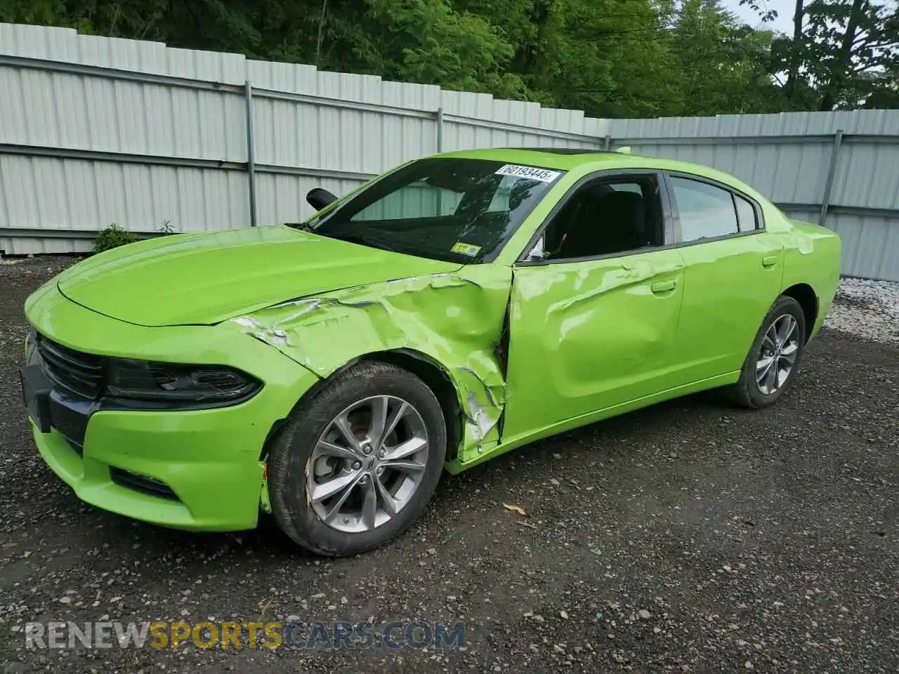 1 Photograph of a damaged car 2C3CDXJGXPH680702 DODGE CHARGER 2023