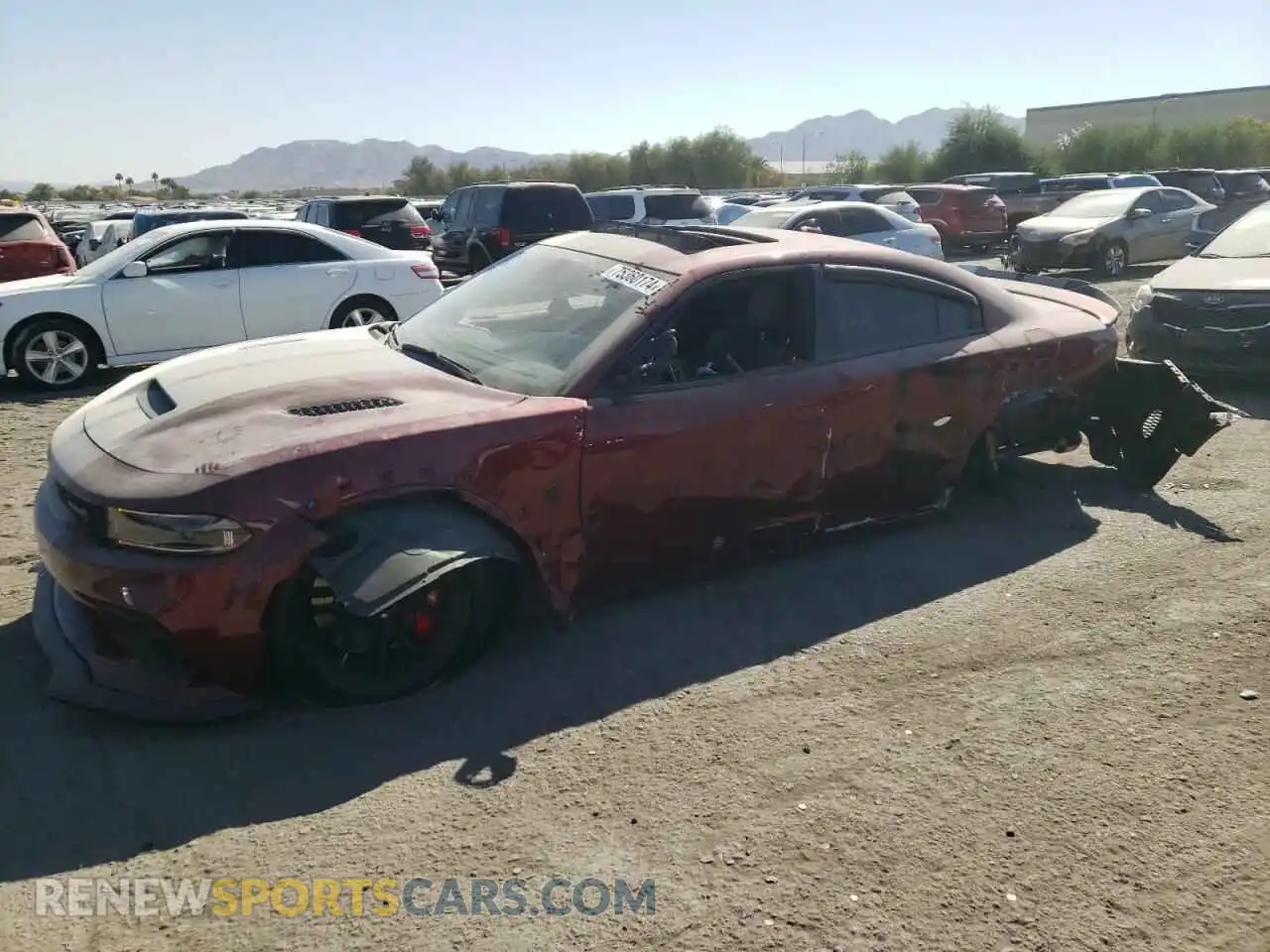 1 Photograph of a damaged car 2C3CDXL95PH514571 DODGE CHARGER 2023