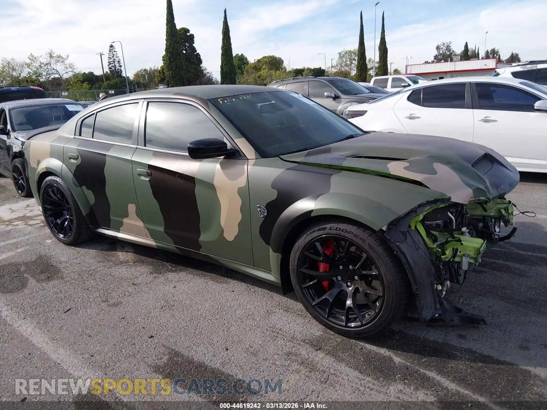 1 Photograph of a damaged car 2C3CDXL98PH553364 DODGE CHARGER 2023