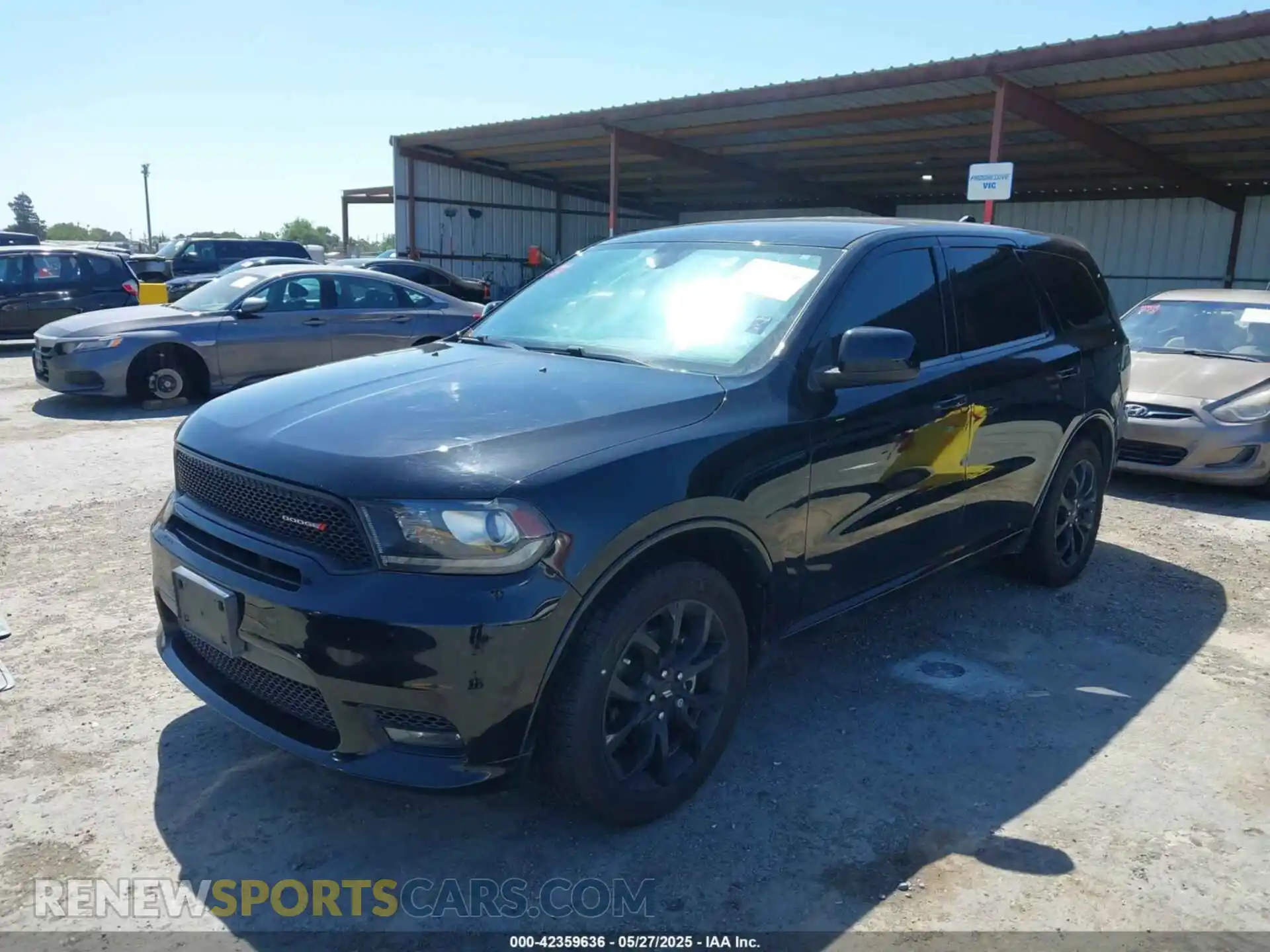2 fotografías del automóvil dañado 1C4RDHDG6KC534865 DODGE DURANGO 2019
