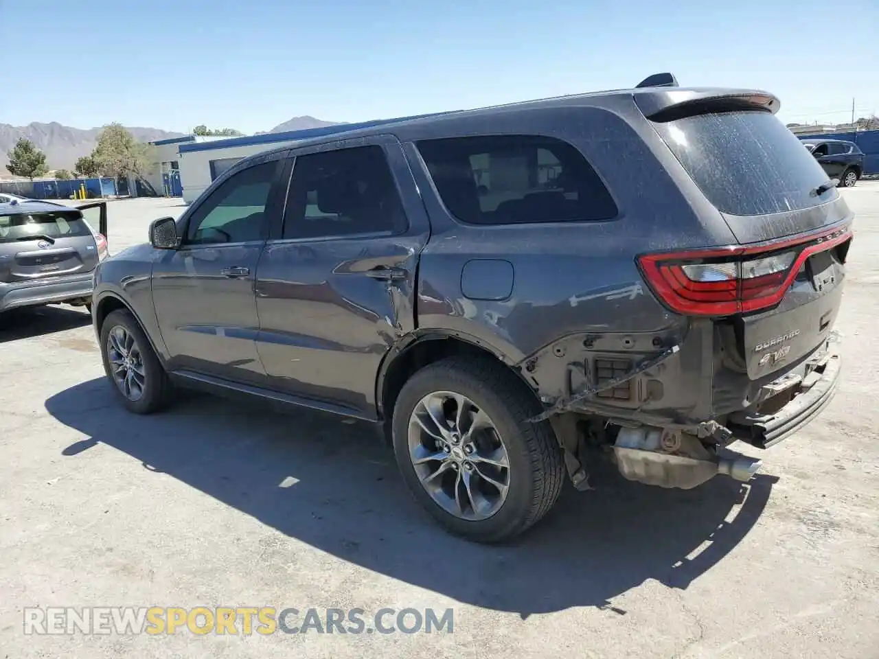 2 fotografías del automóvil dañado 1C4RDJDG3KC722556 DODGE DURANGO 2019