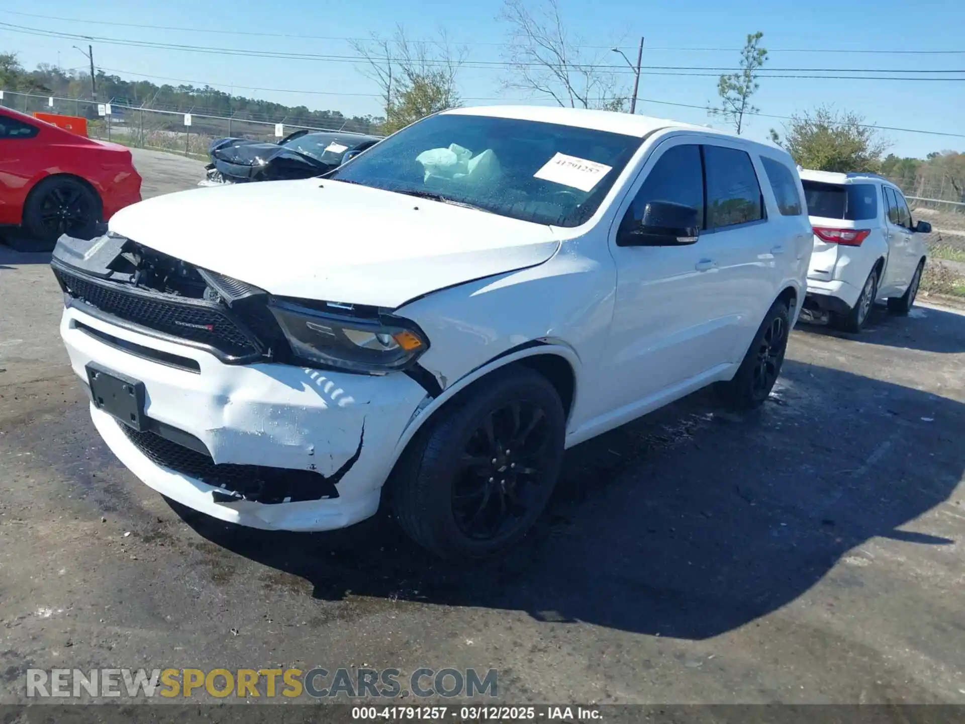 2 Photograph of a damaged car 1C4RDJDG7KC586237 DODGE DURANGO 2019