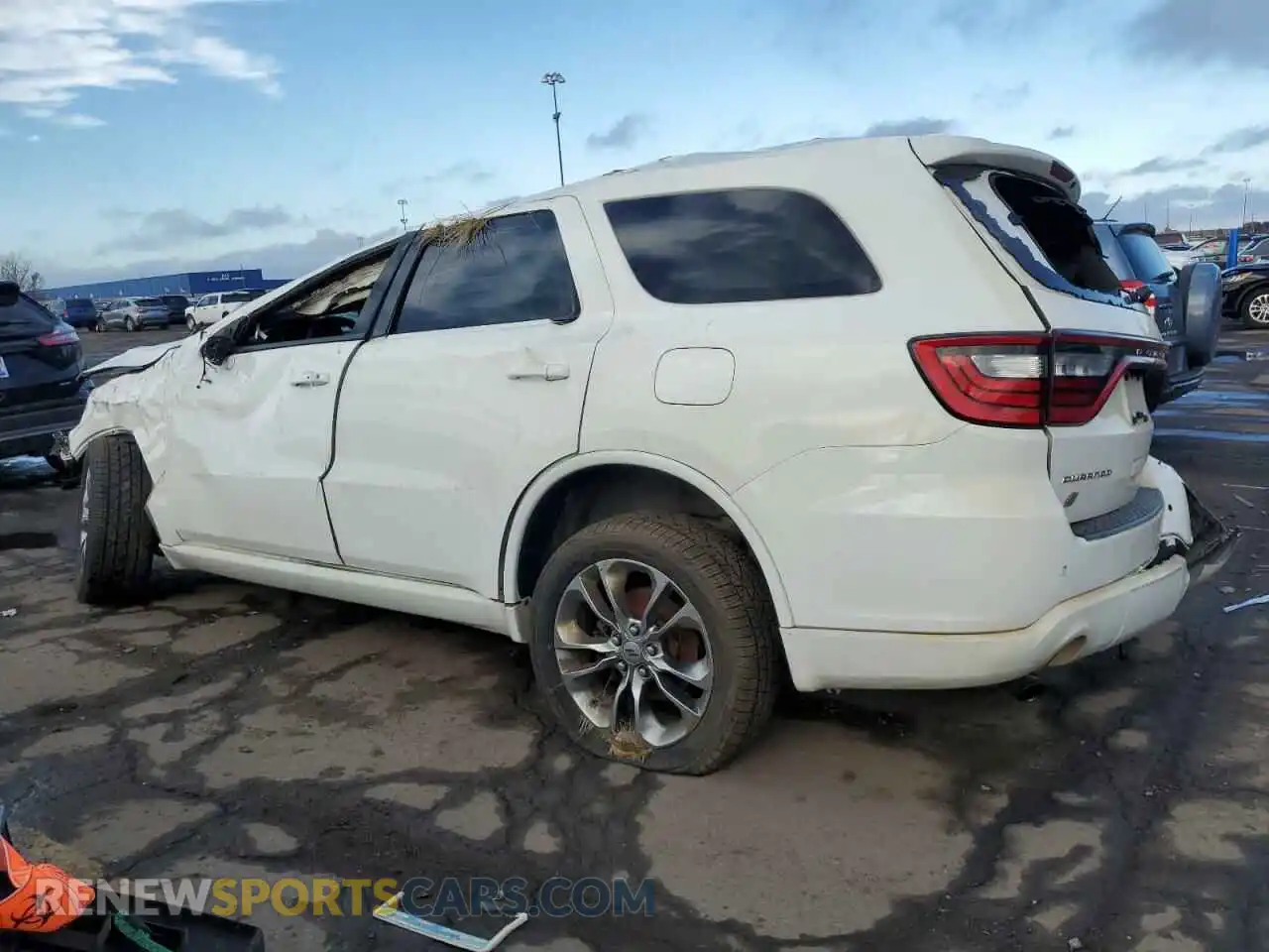 2 Photograph of a damaged car 1C4SDJCT7KC821350 DODGE DURANGO 2019