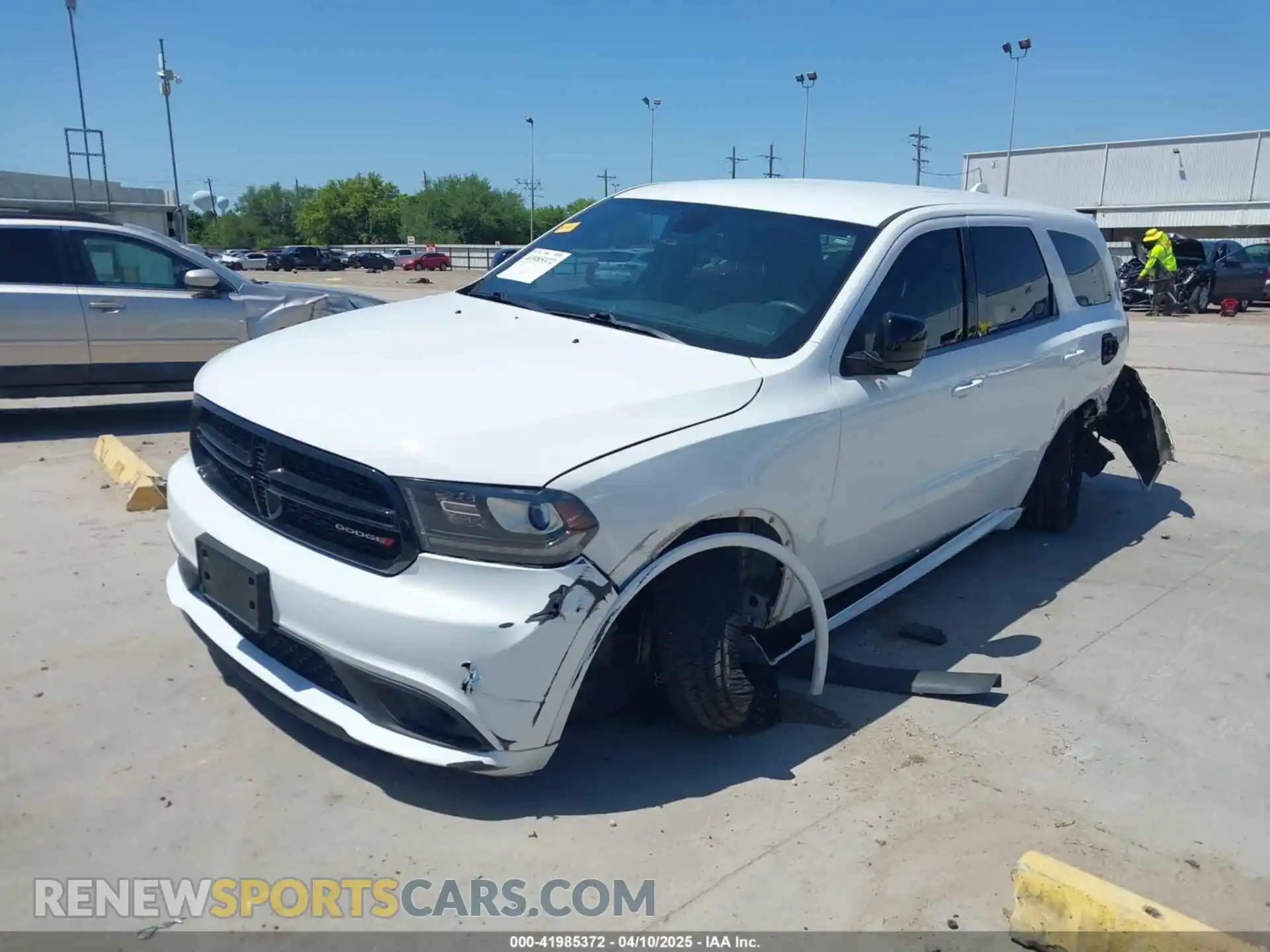 2 Photograph of a damaged car 1C4RDHAG5LC228312 DODGE DURANGO 2020