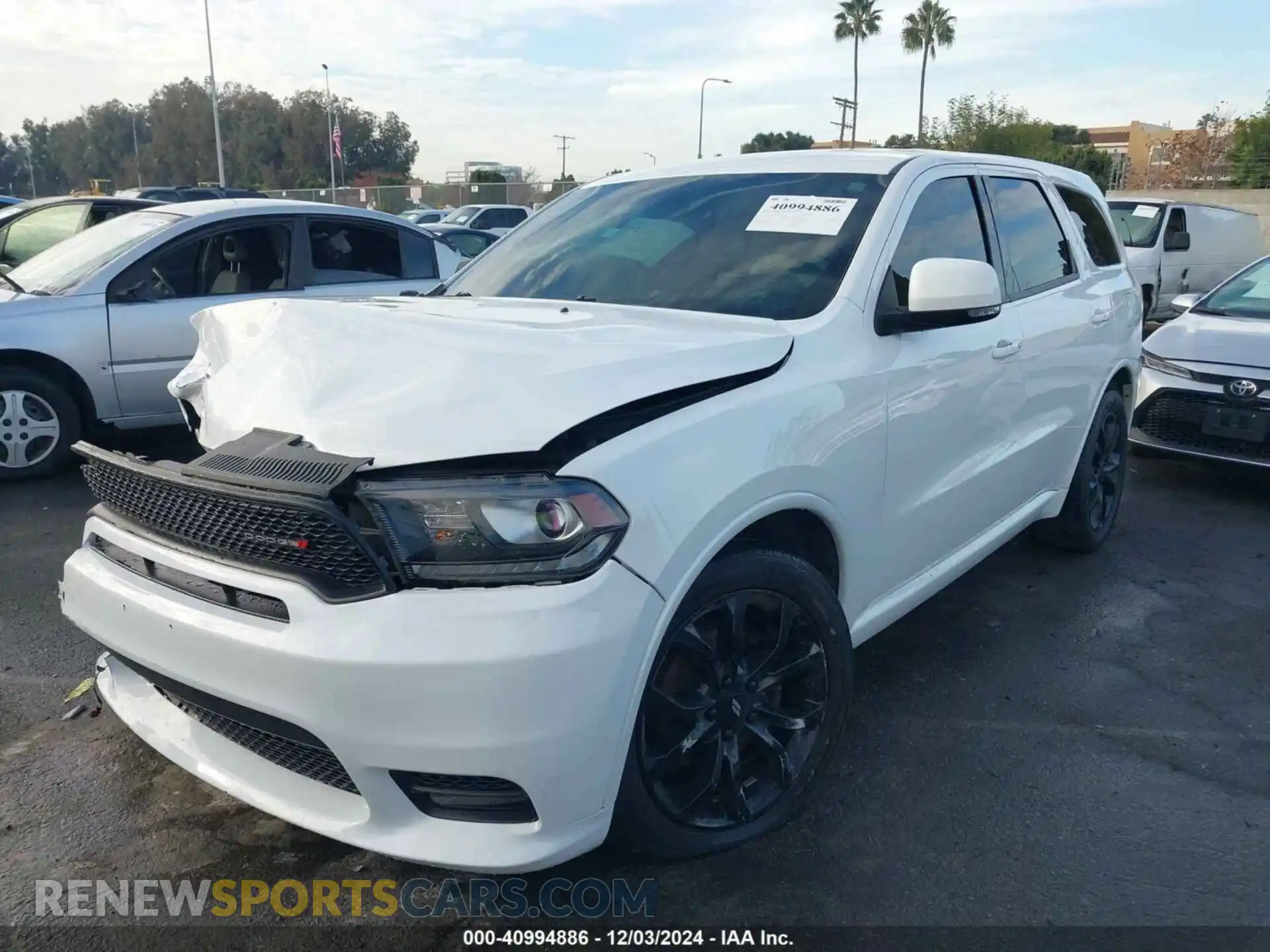 2 Photograph of a damaged car 1C4RDHDG8LC259467 DODGE DURANGO 2020