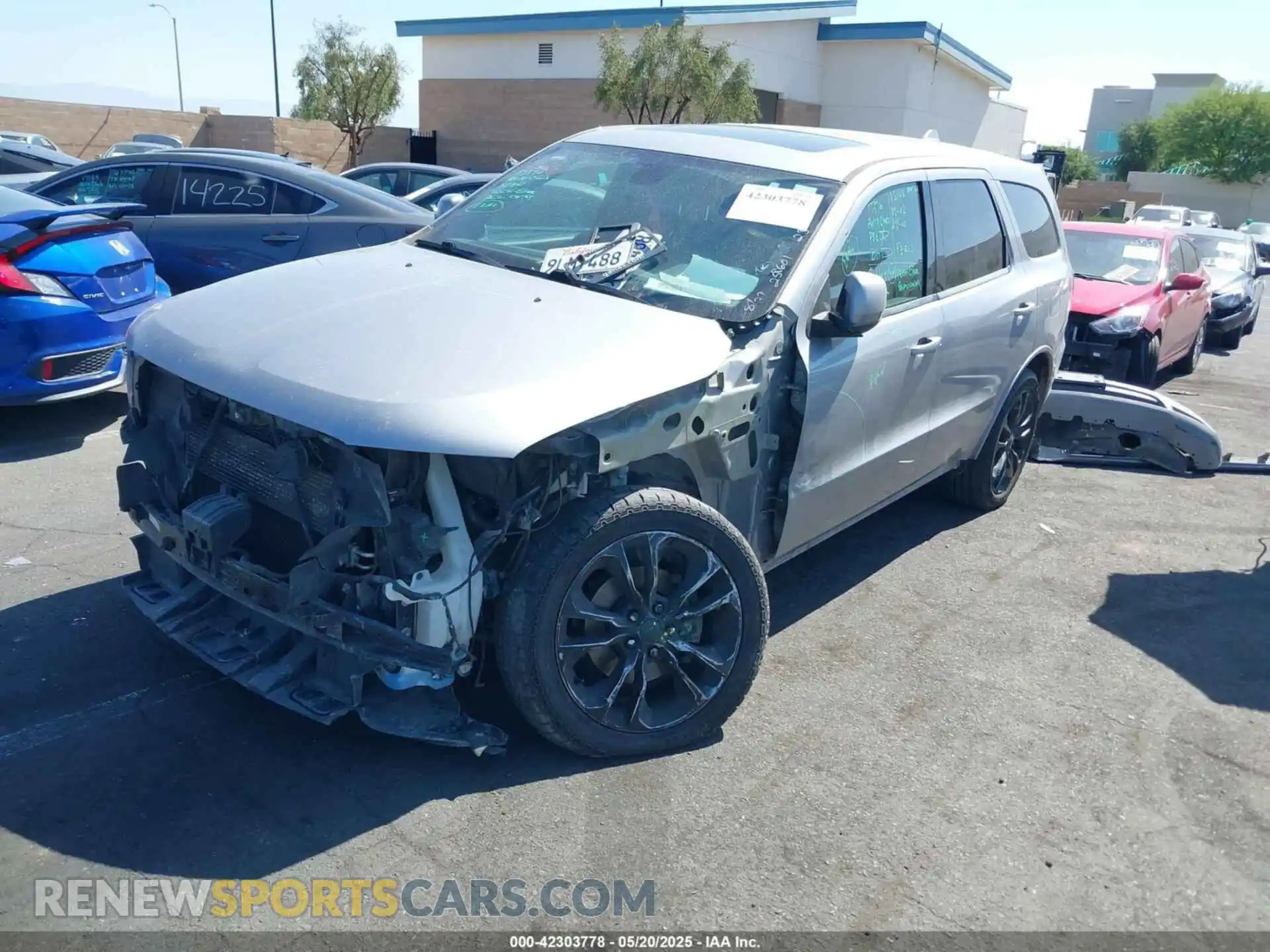 2 Photograph of a damaged car 1C4RDJDG4LC258601 DODGE DURANGO 2020