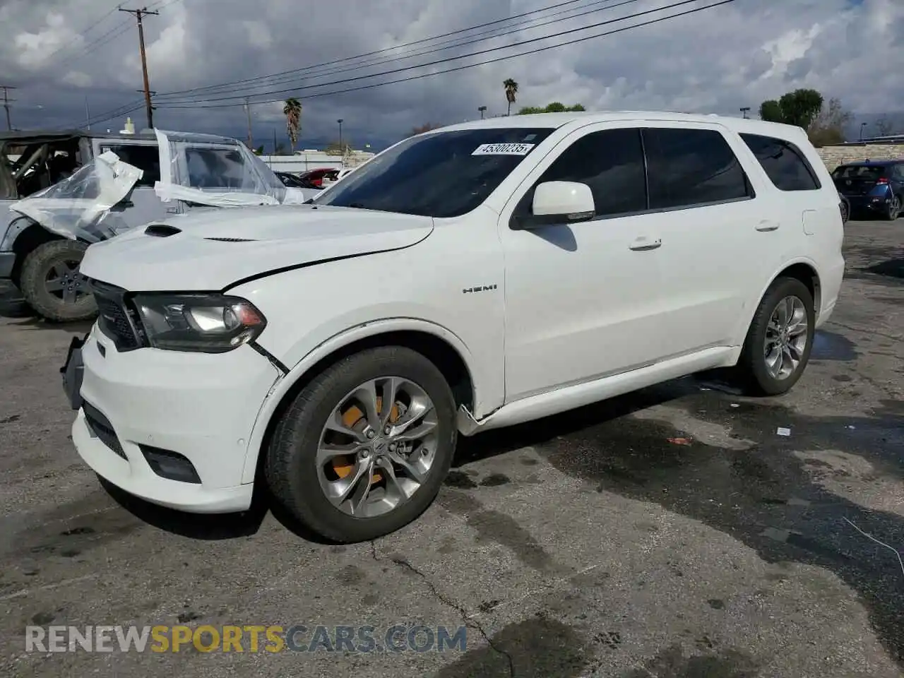 1 fotografías del automóvil dañado 1C4SDHCT5LC116315 DODGE DURANGO 2020