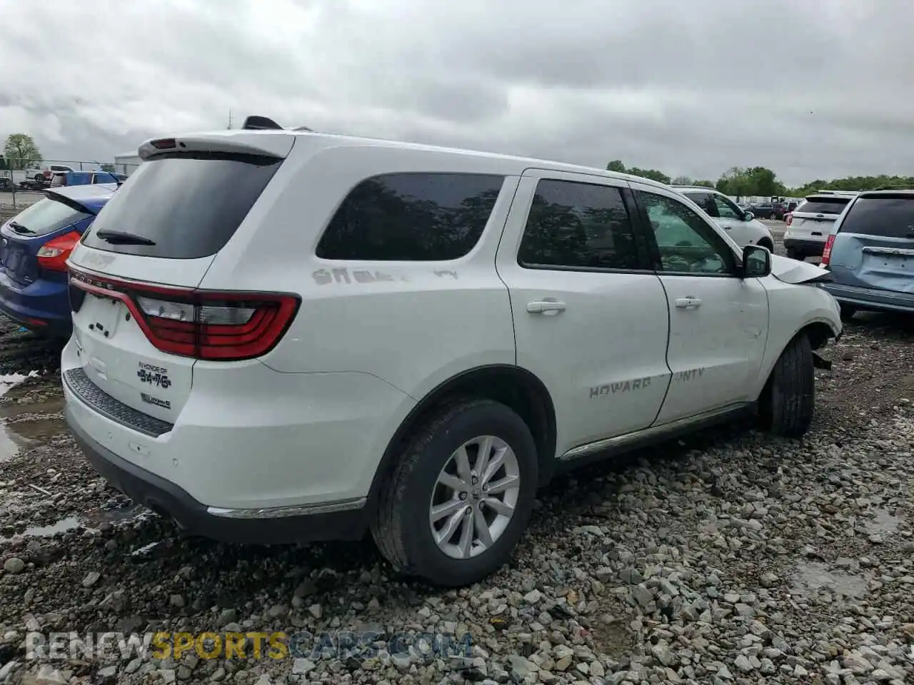 3 fotografías del automóvil dañado 1C4SDJFT4LC381827 DODGE DURANGO 2020