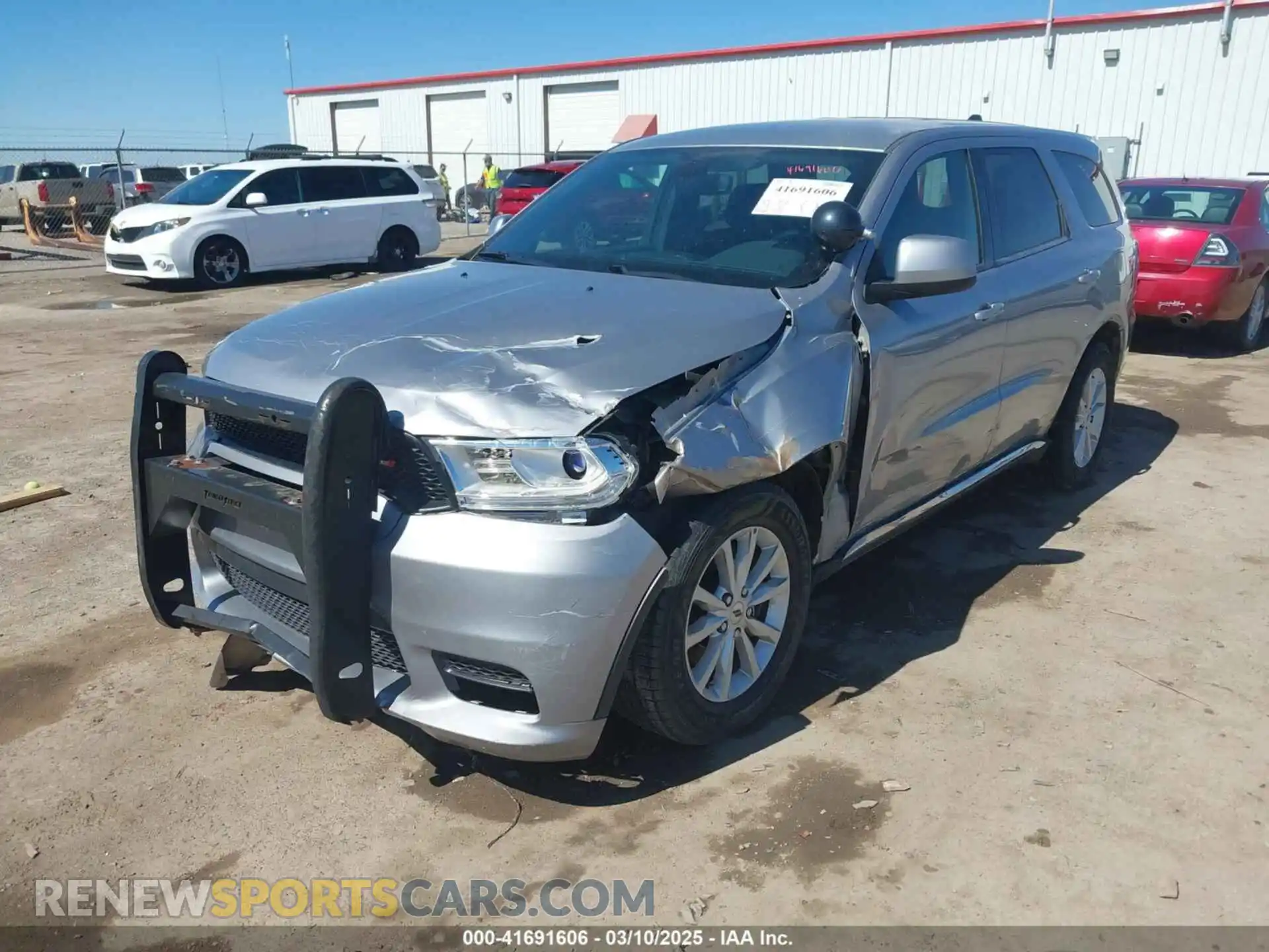 2 fotografías del automóvil dañado 1C4SDJFTXLC381850 DODGE DURANGO 2020