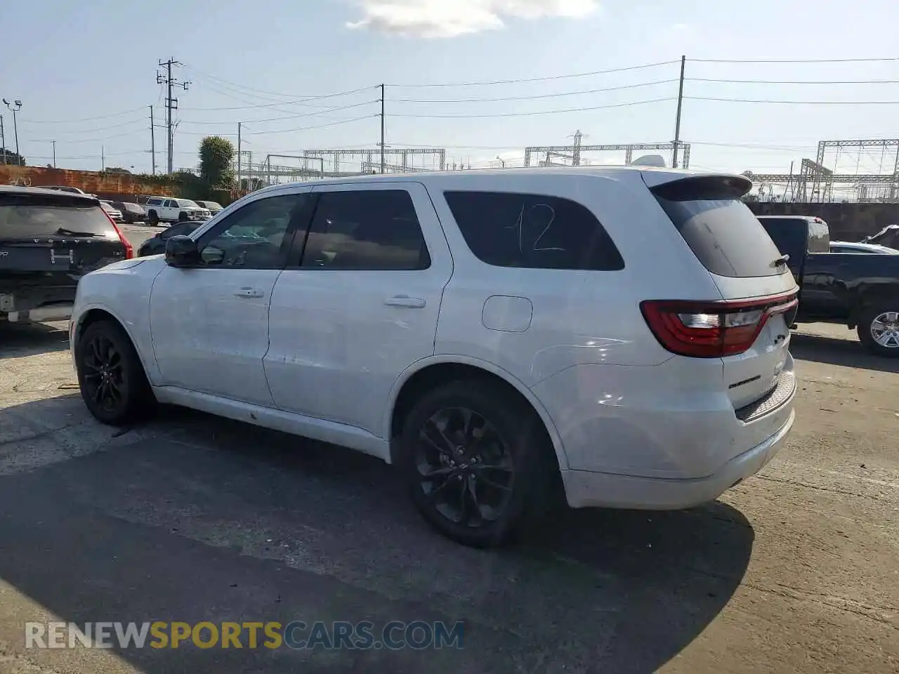 2 fotografías del automóvil dañado 1C4RDHAG2MC540752 DODGE DURANGO 2021