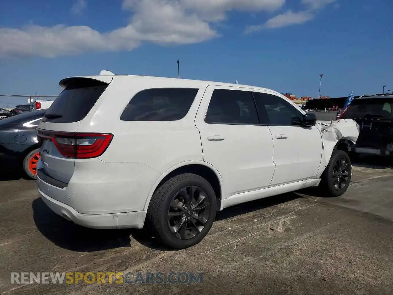 3 fotografías del automóvil dañado 1C4RDHAG2MC540752 DODGE DURANGO 2021