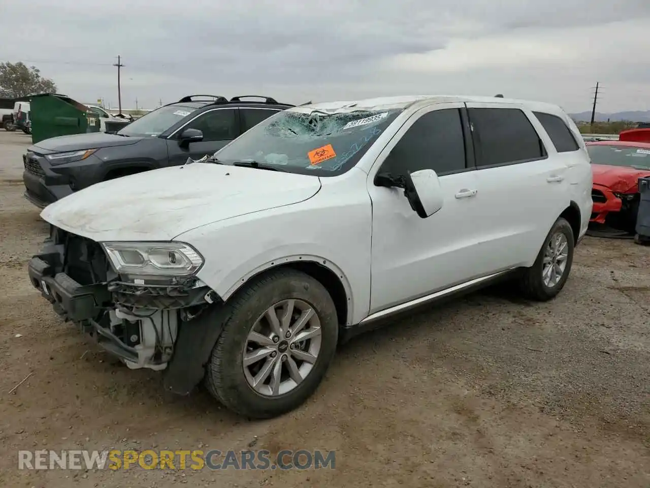 1 Photograph of a damaged car 1C4RDHAG5MC555228 DODGE DURANGO 2021