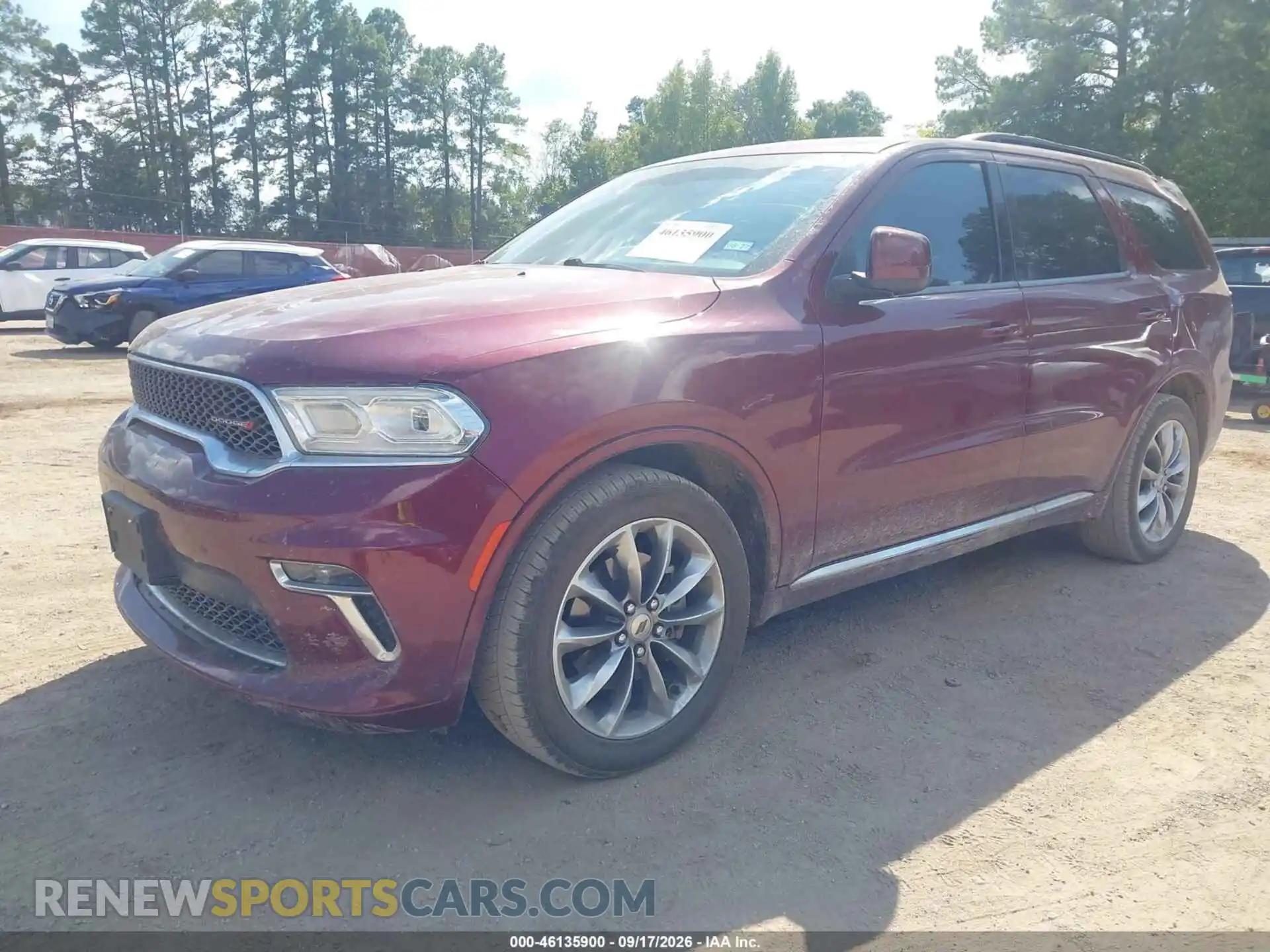 2 Photograph of a damaged car 1C4RDHAG9MC554728 DODGE DURANGO 2021