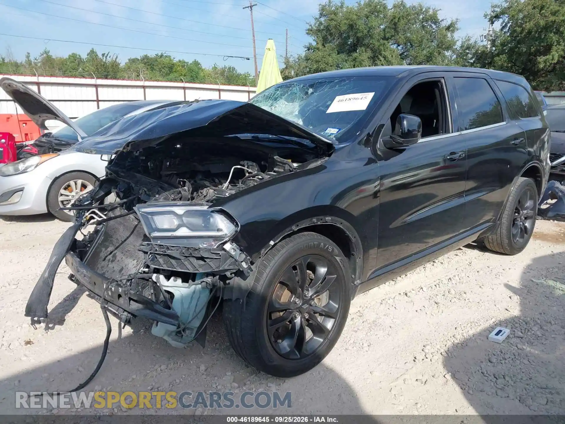 2 fotografías del automóvil dañado 1C4RDHDG1MC749802 DODGE DURANGO 2021