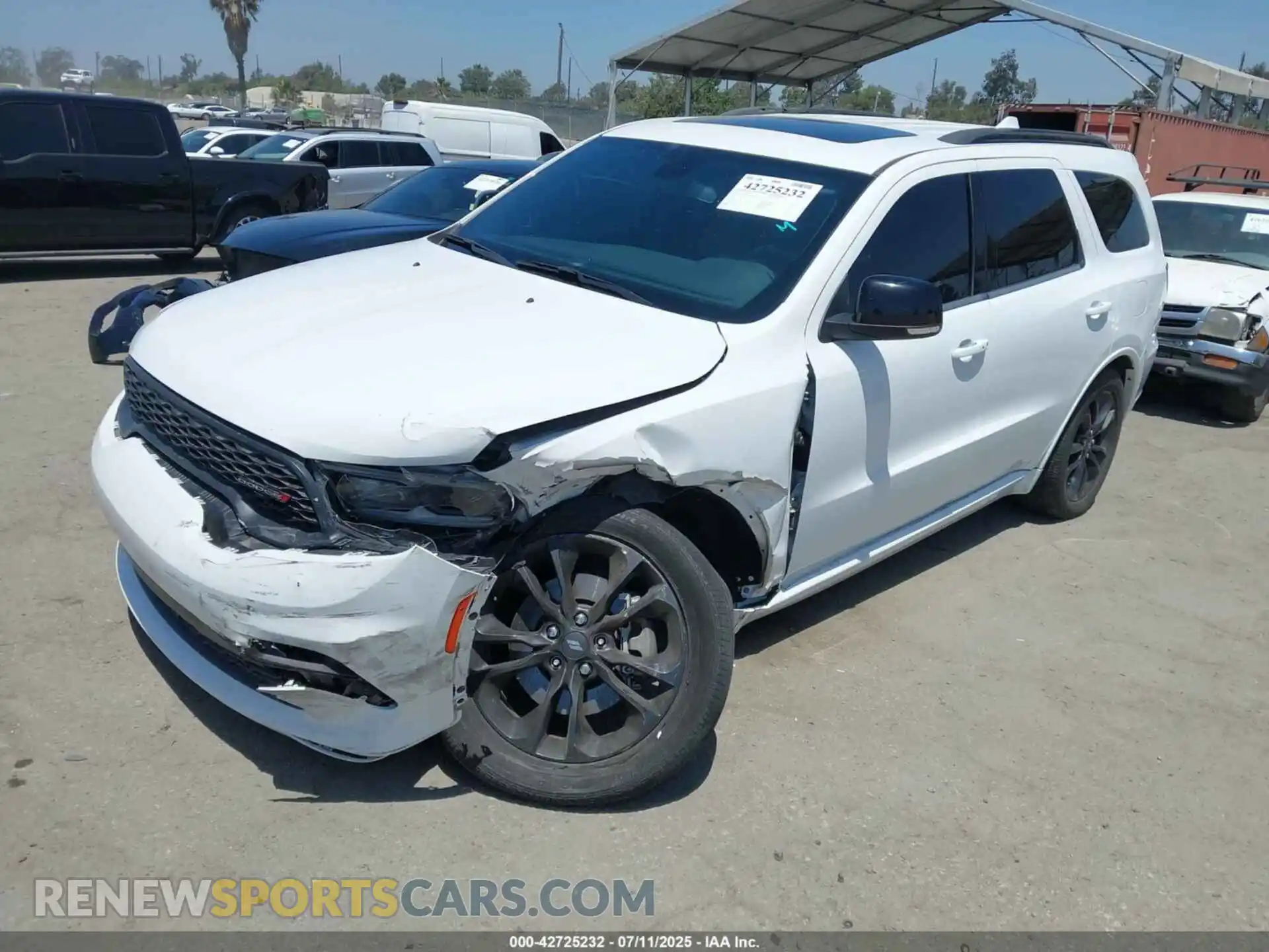 2 Photograph of a damaged car 1C4RDHDGXMC757865 DODGE DURANGO 2021