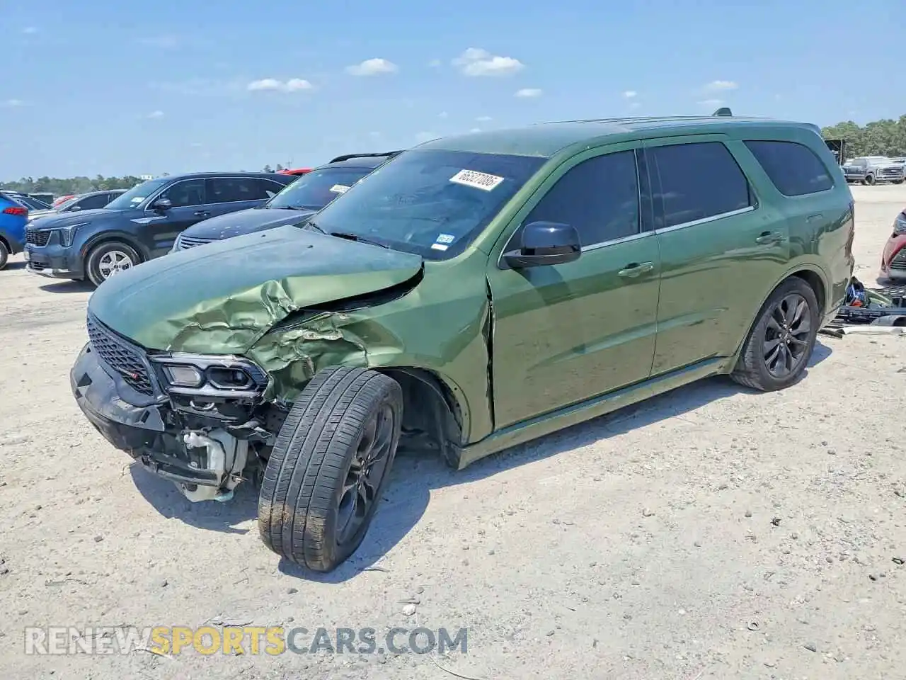 1 Photograph of a damaged car 1C4RDHDGXMC762063 DODGE DURANGO 2021