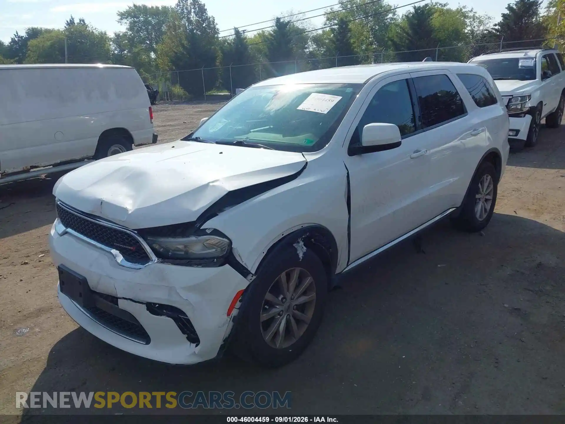 2 Photograph of a damaged car 1C4RDJAG0MC598740 DODGE DURANGO 2021
