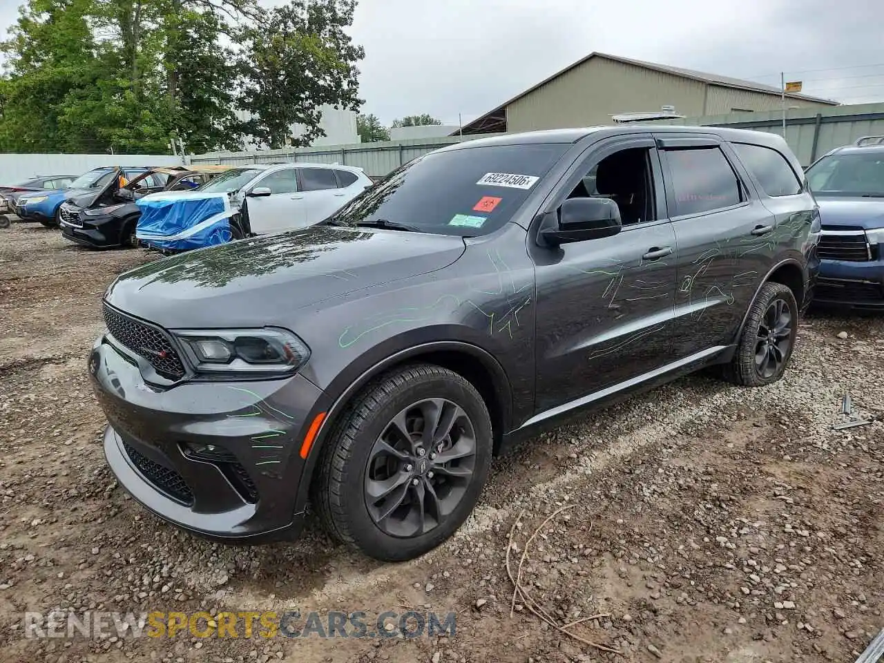 1 Photograph of a damaged car 1C4RDJAG5MC521748 DODGE DURANGO 2021