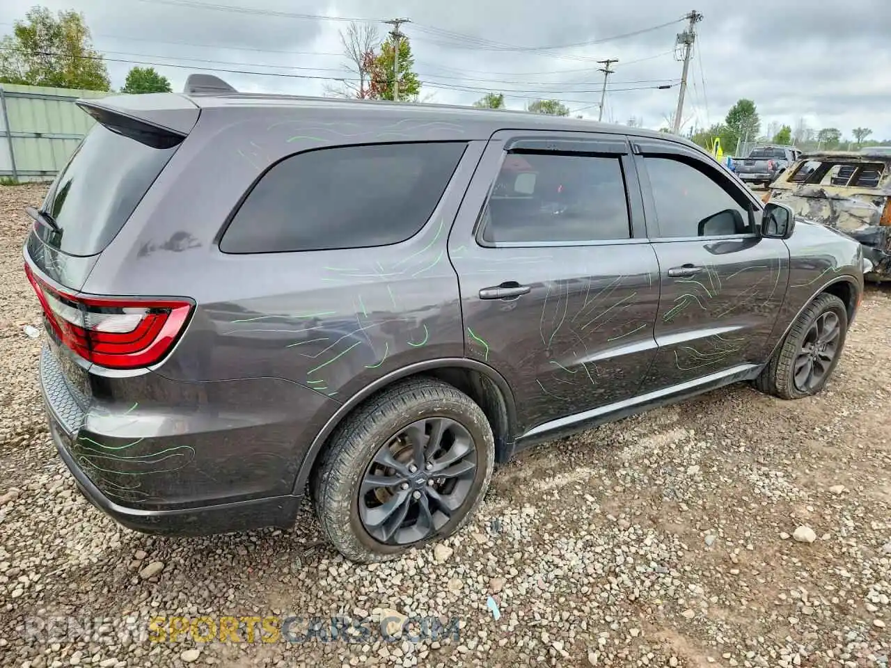 3 Photograph of a damaged car 1C4RDJAG5MC521748 DODGE DURANGO 2021