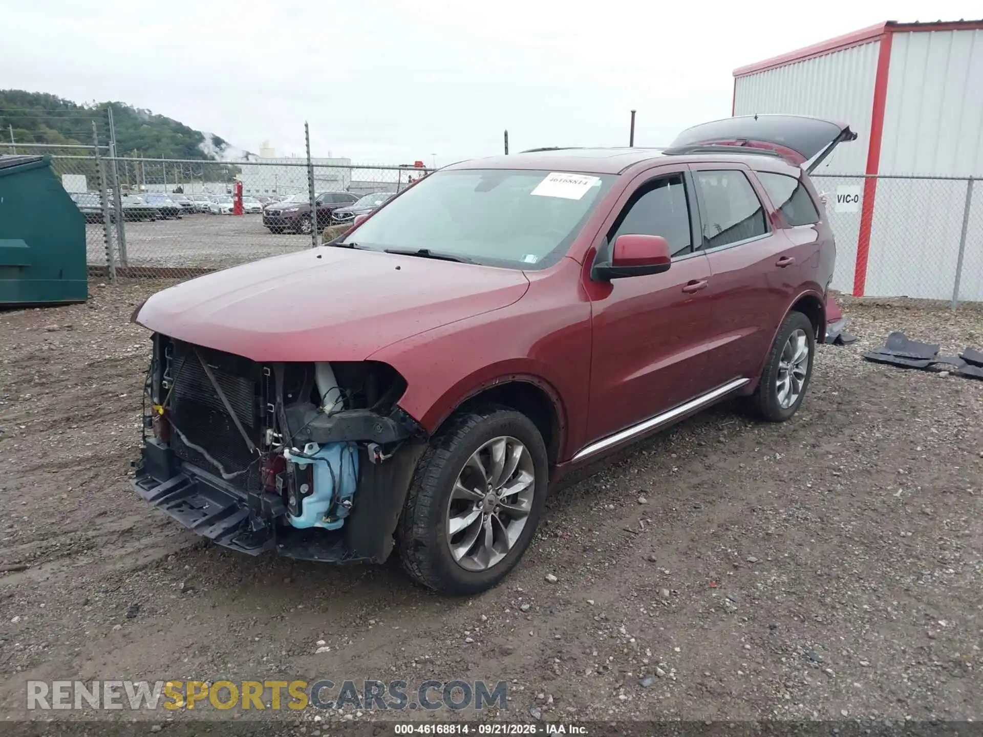 2 fotografías del automóvil dañado 1C4RDJAG5MC793376 DODGE DURANGO 2021