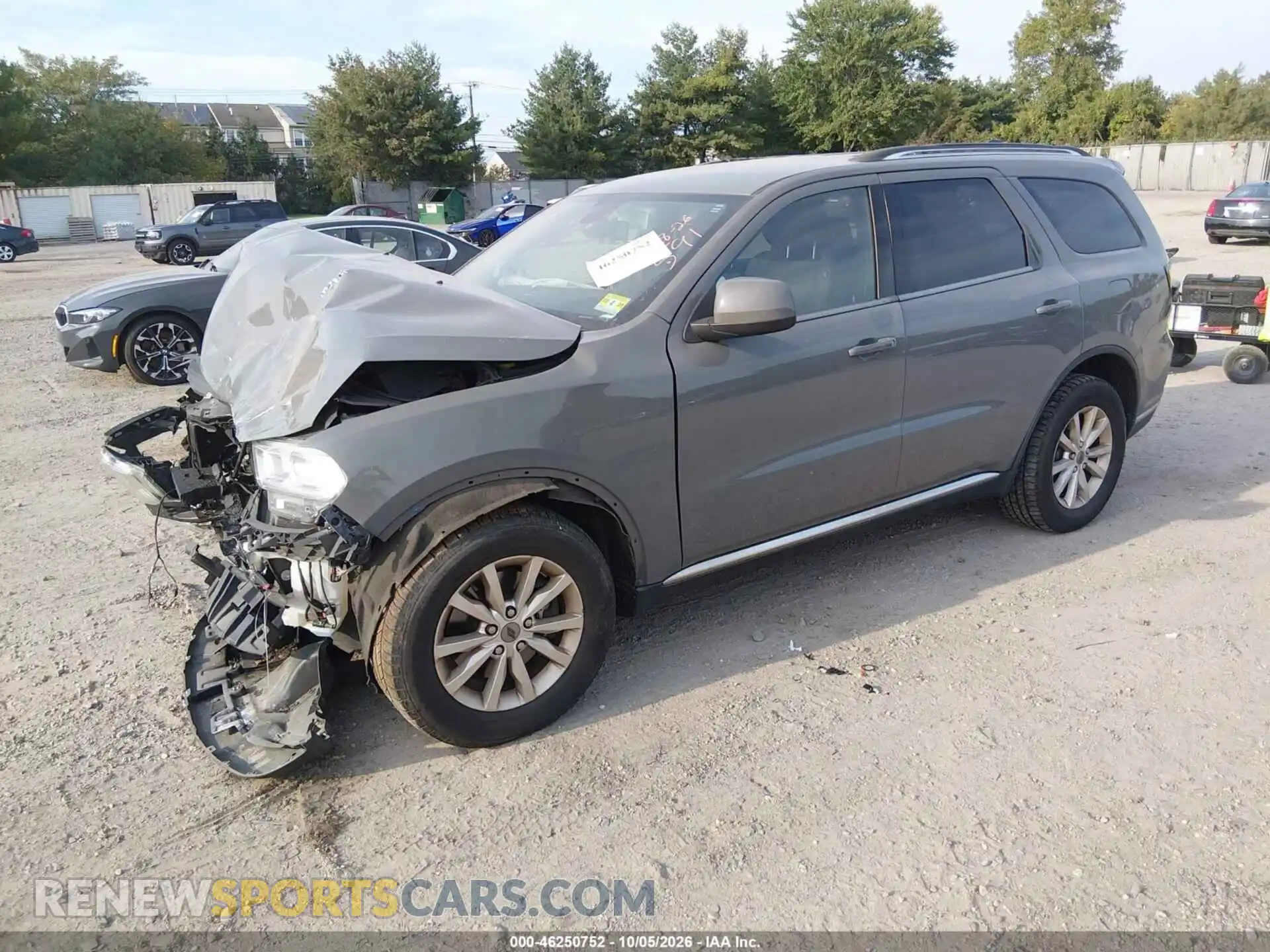 2 fotografías del automóvil dañado 1C4RDJAG6MC522441 DODGE DURANGO 2021