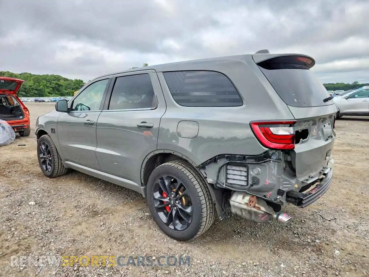 2 Photograph of a damaged car 1C4RDJAG8MC644654 DODGE DURANGO 2021