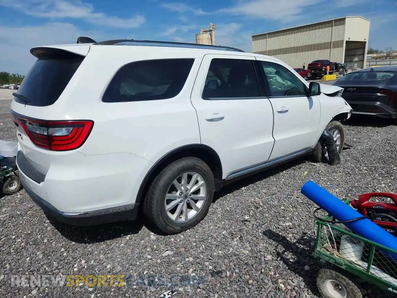 3 Photograph of a damaged car 1C4RDJAG9MC688761 DODGE DURANGO 2021