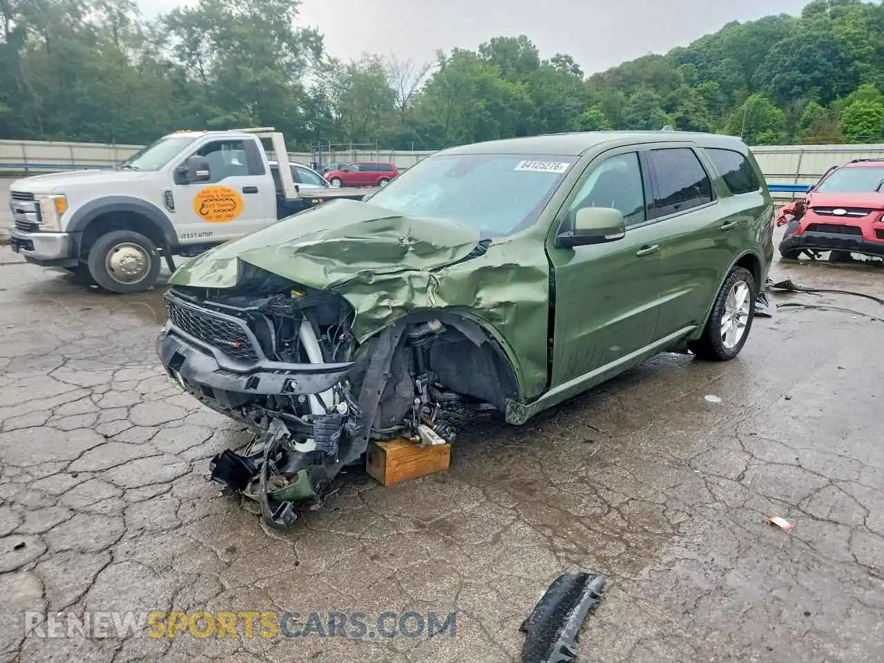 1 Photograph of a damaged car 1C4RDJDG1MC690919 DODGE DURANGO 2021