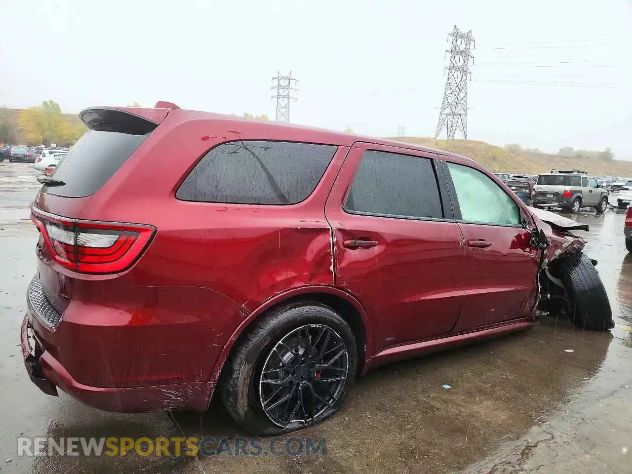 3 fotografías del automóvil dañado 1C4RDJDG2MC850452 DODGE DURANGO 2021