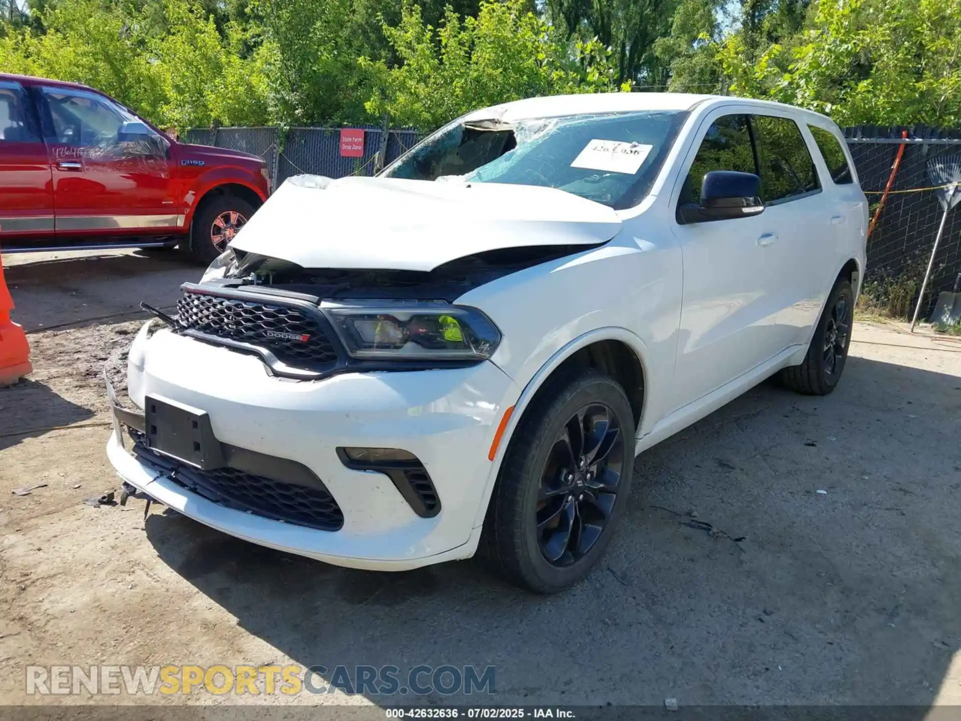2 Photograph of a damaged car 1C4RDJDG4MC643495 DODGE DURANGO 2021