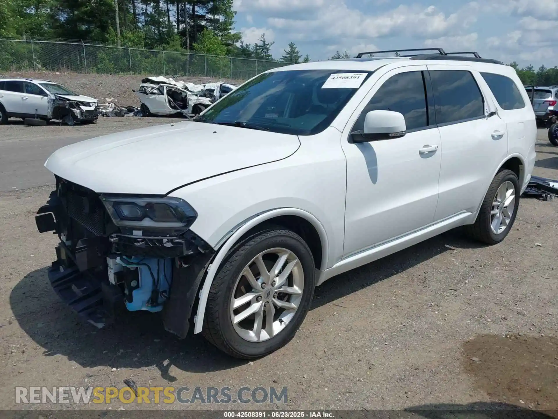2 Photograph of a damaged car 1C4RDJDG7MC575614 DODGE DURANGO 2021