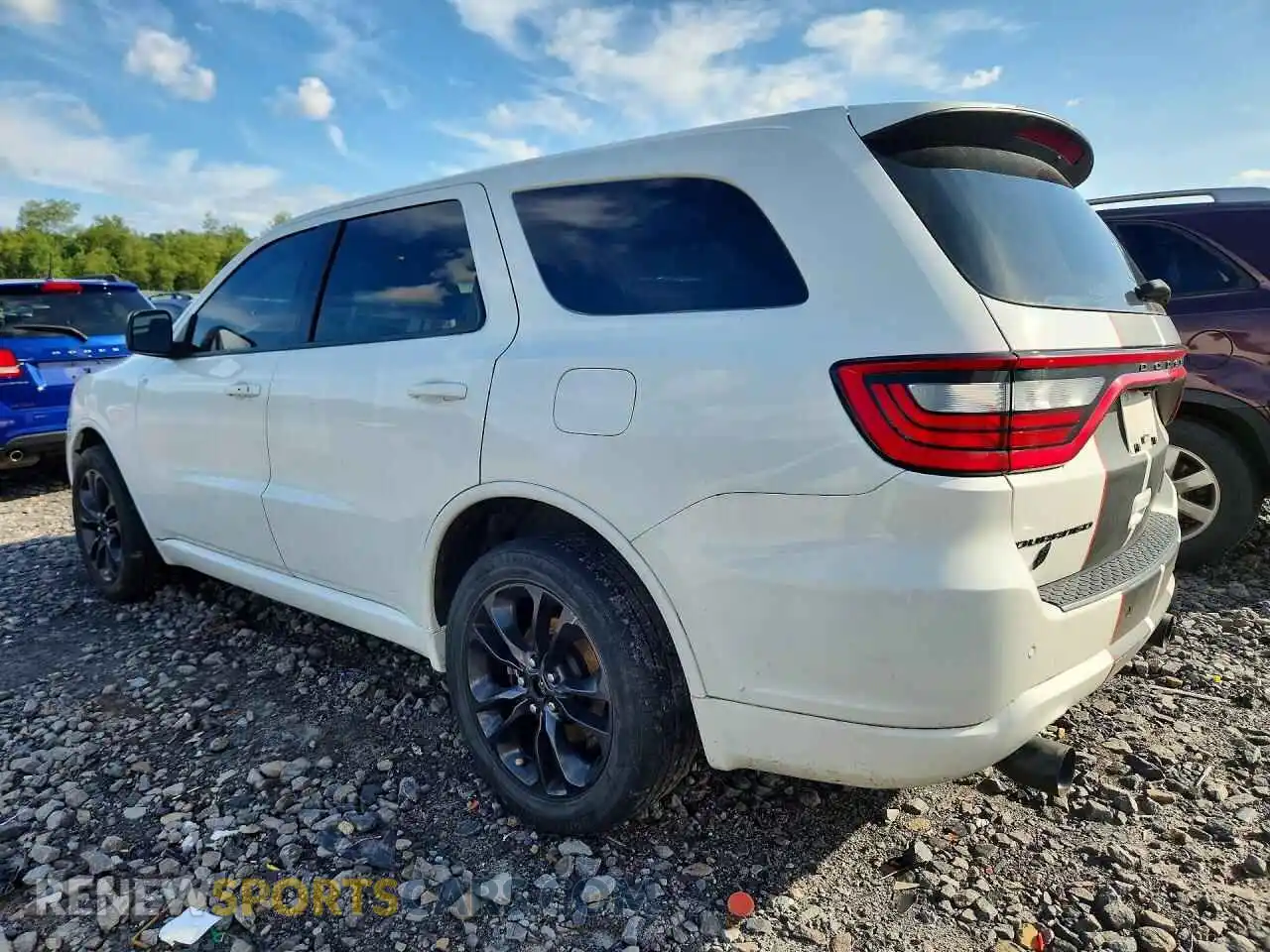 2 Photograph of a damaged car 1C4RDJDG7MC610507 DODGE DURANGO 2021