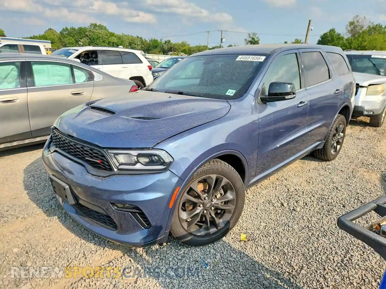 1 Photograph of a damaged car 1C4RDJDG7MC644379 DODGE DURANGO 2021