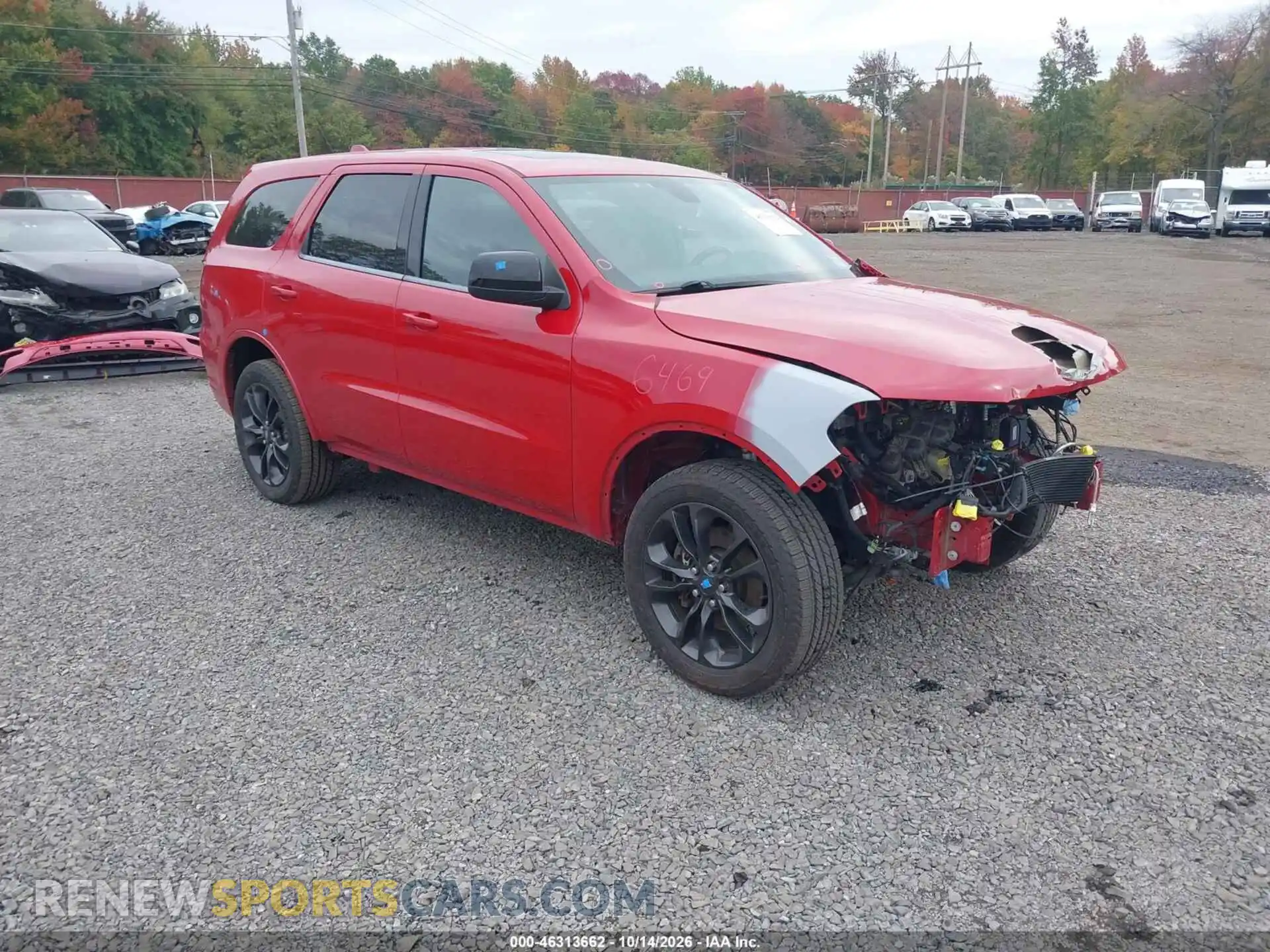 1 Photograph of a damaged car 1C4RDJDG8MC751036 DODGE DURANGO 2021