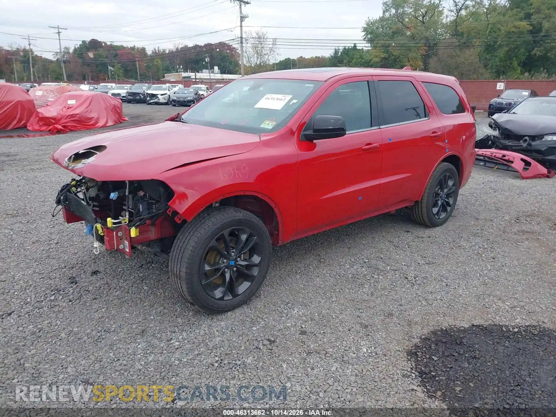 2 Photograph of a damaged car 1C4RDJDG8MC751036 DODGE DURANGO 2021