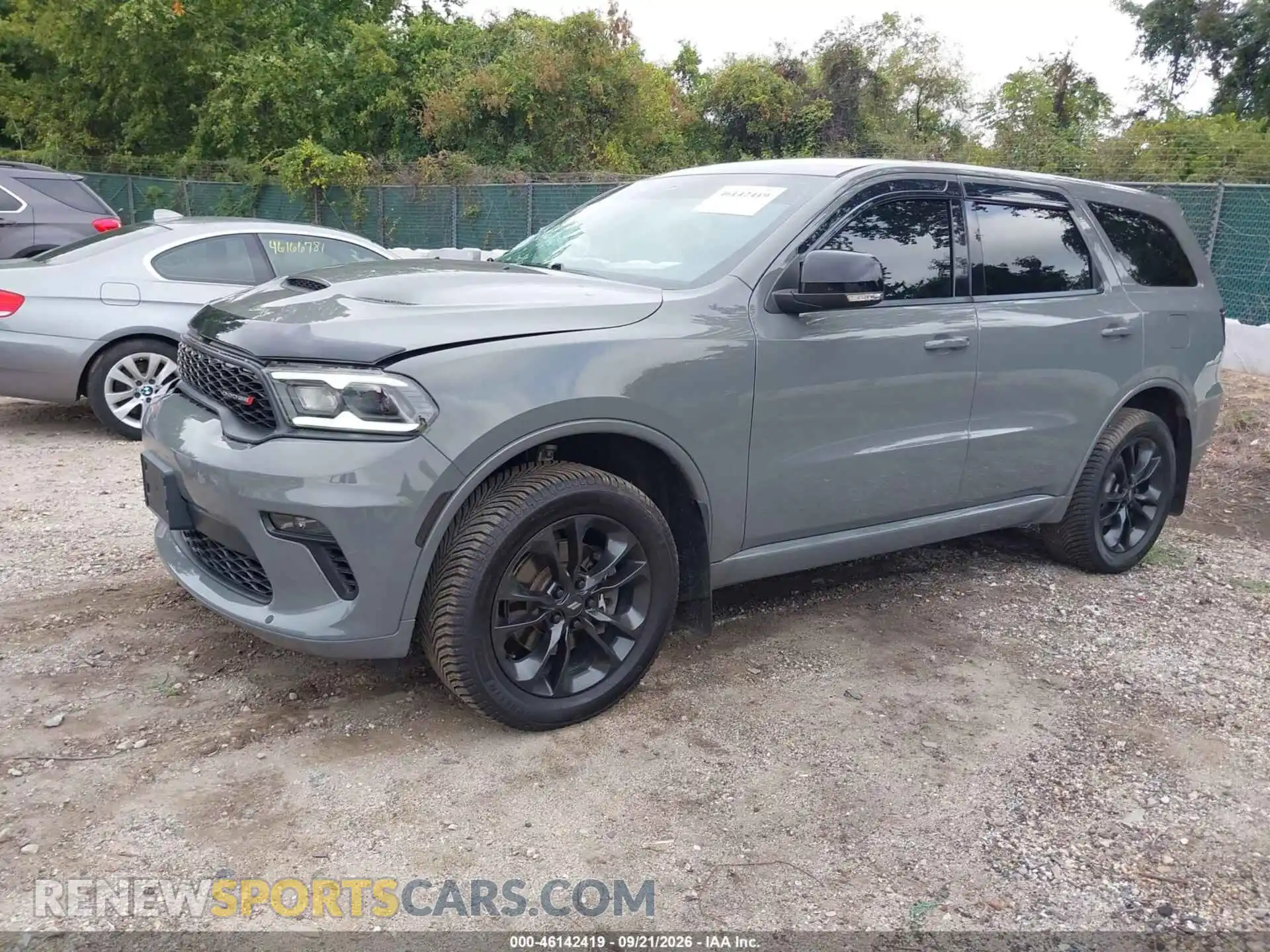 2 fotografías del automóvil dañado 1C4RDJDGXMC627396 DODGE DURANGO 2021