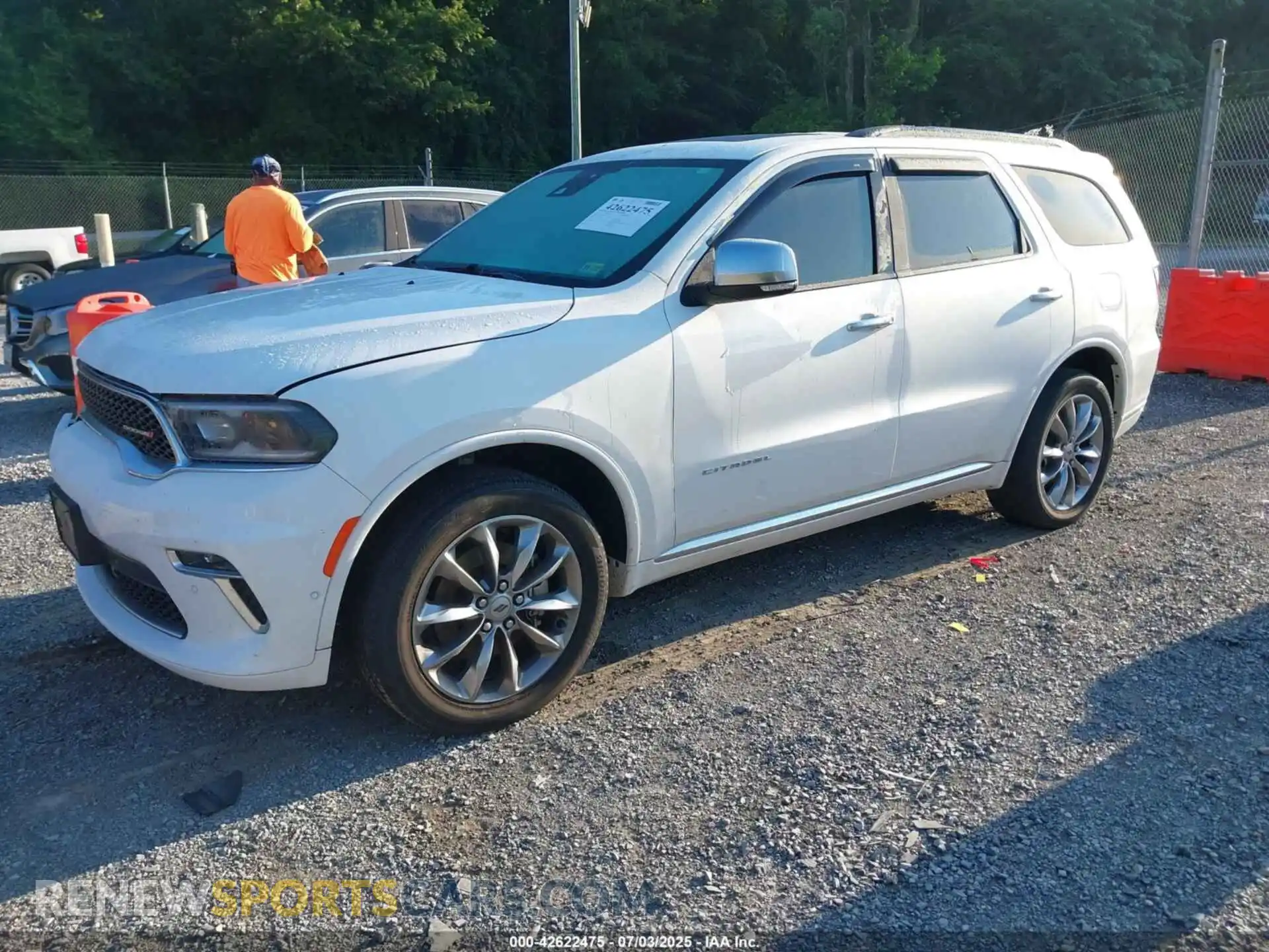 2 Photograph of a damaged car 1C4RDJEG7MC853118 DODGE DURANGO 2021