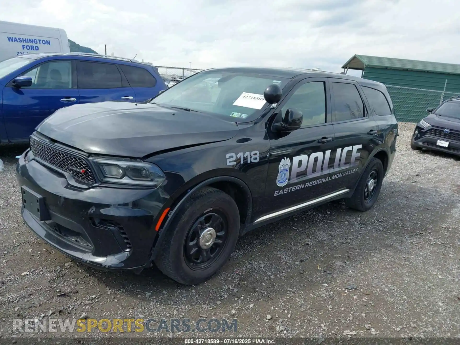 2 Photograph of a damaged car 1C4RDJFG2MC849718 DODGE DURANGO 2021