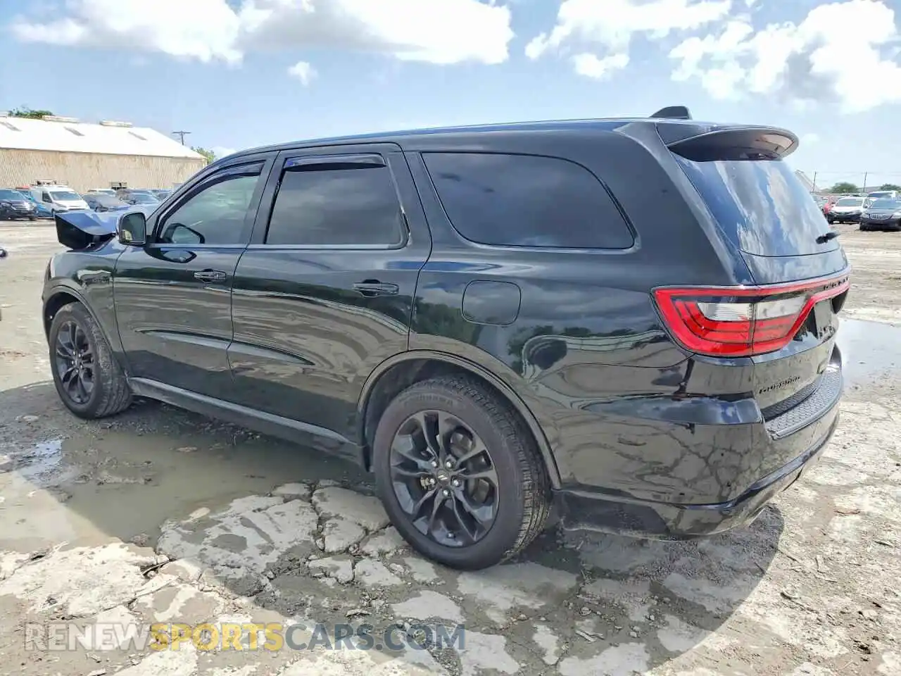 2 fotografías del automóvil dañado 1C4SDHCT9MC791926 DODGE DURANGO 2021