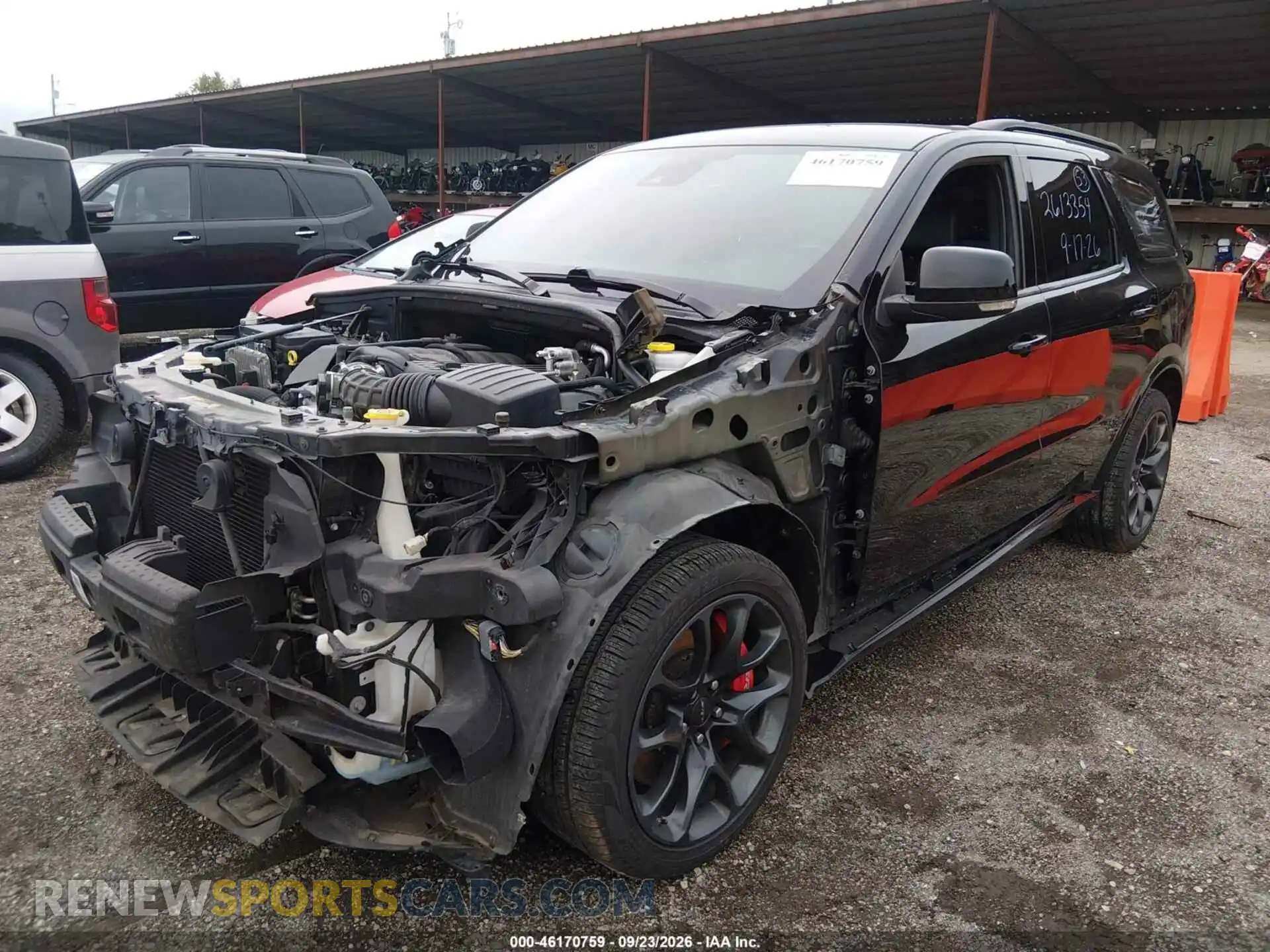 2 fotografías del automóvil dañado 1C4SDJGJ0MC848563 DODGE DURANGO 2021