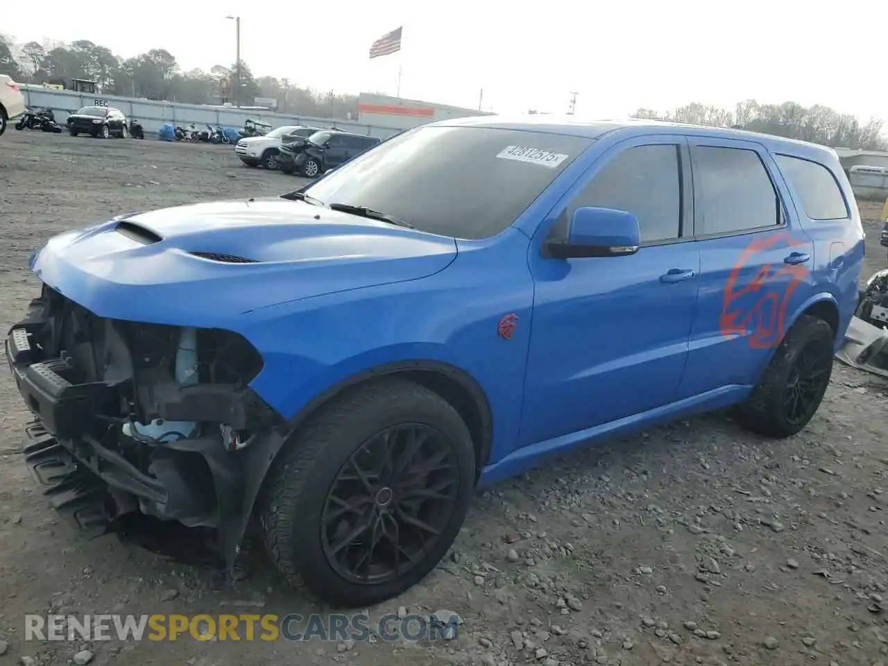 1 Photograph of a damaged car 1C4SDJH91MC643158 DODGE DURANGO 2021