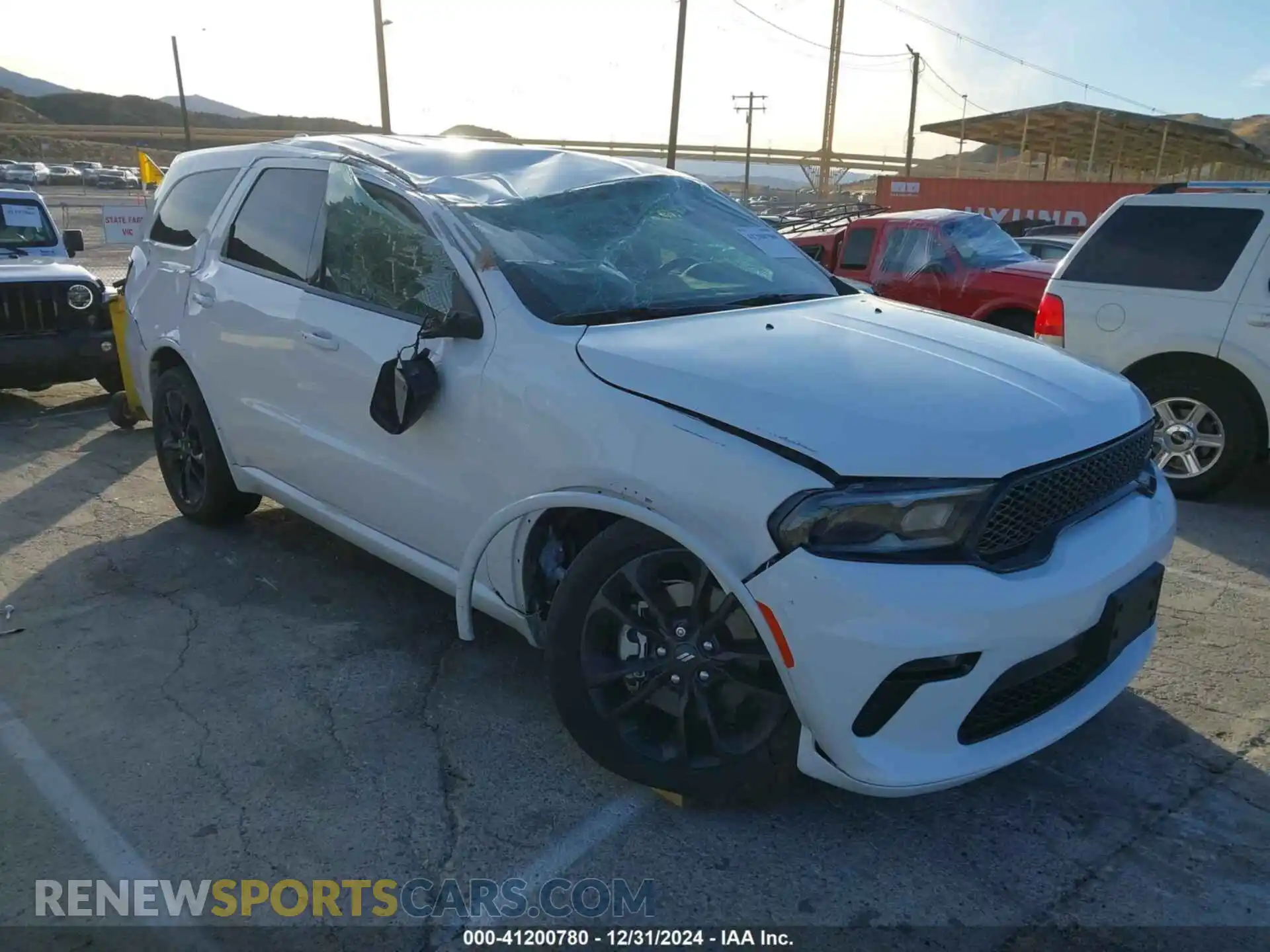 1 Photograph of a damaged car 1C4RDHAG2NC159324 DODGE DURANGO 2022