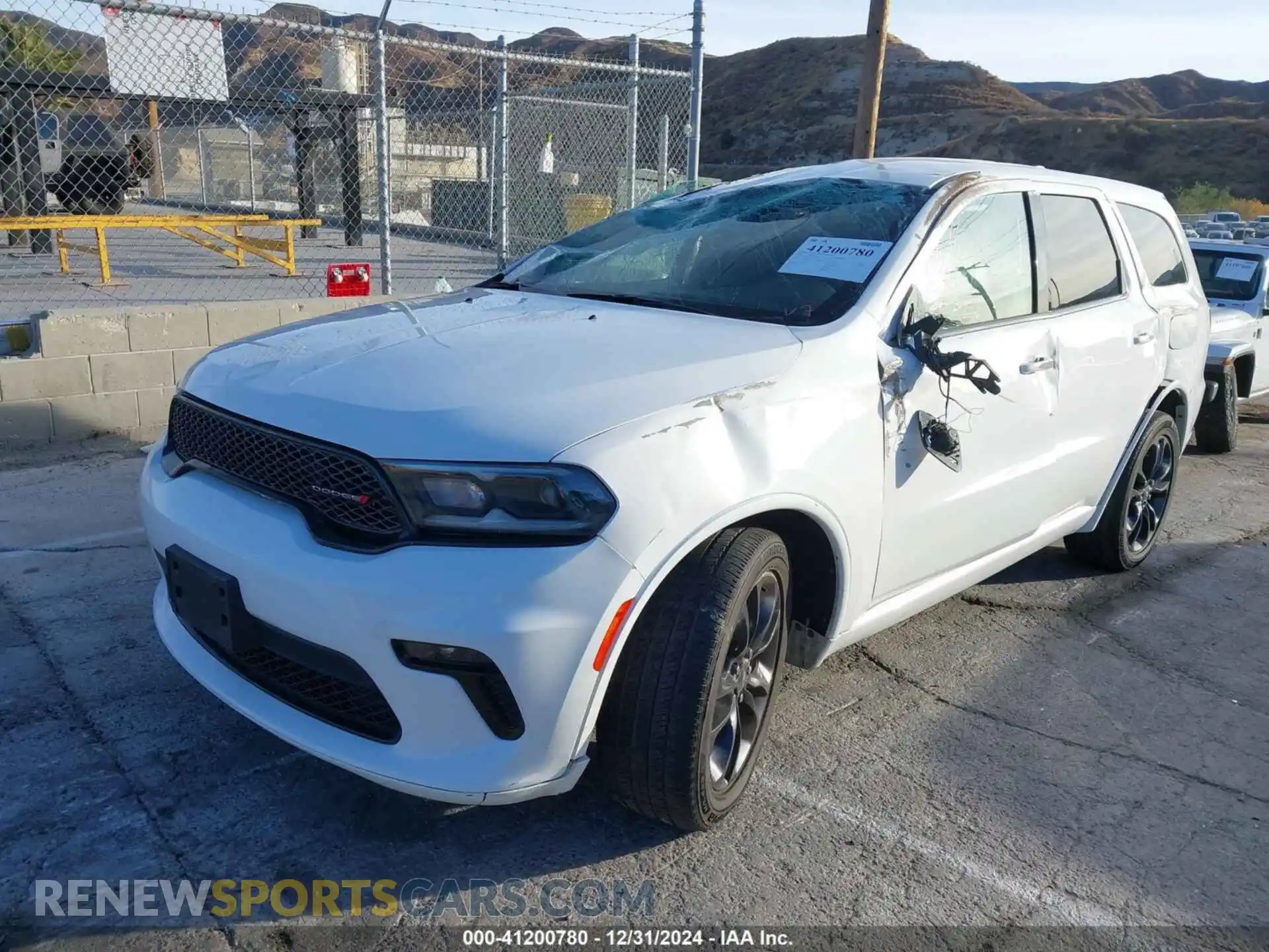 2 Photograph of a damaged car 1C4RDHAG2NC159324 DODGE DURANGO 2022