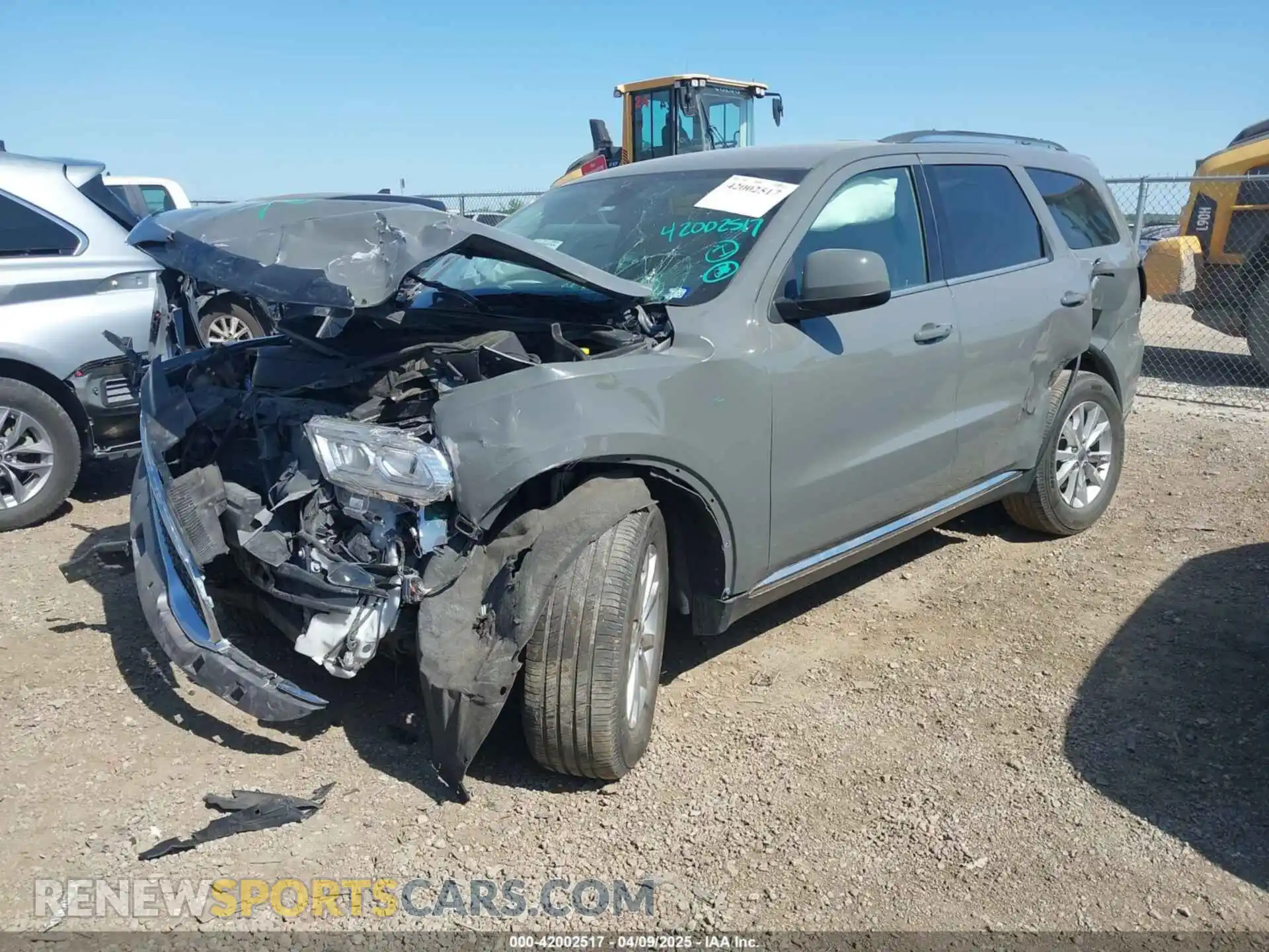 2 Photograph of a damaged car 1C4RDHAG6NC102446 DODGE DURANGO 2022