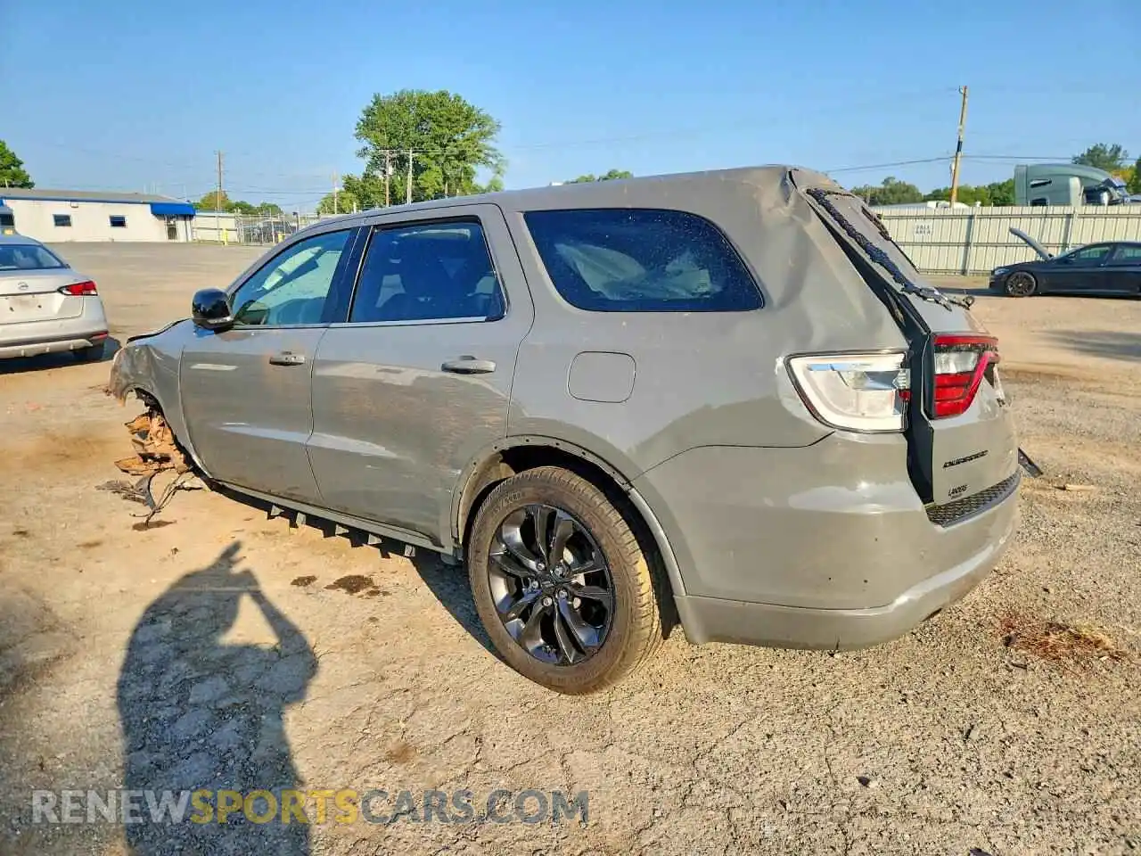 2 fotografías del automóvil dañado 1C4RDHDG1NC159021 DODGE DURANGO 2022