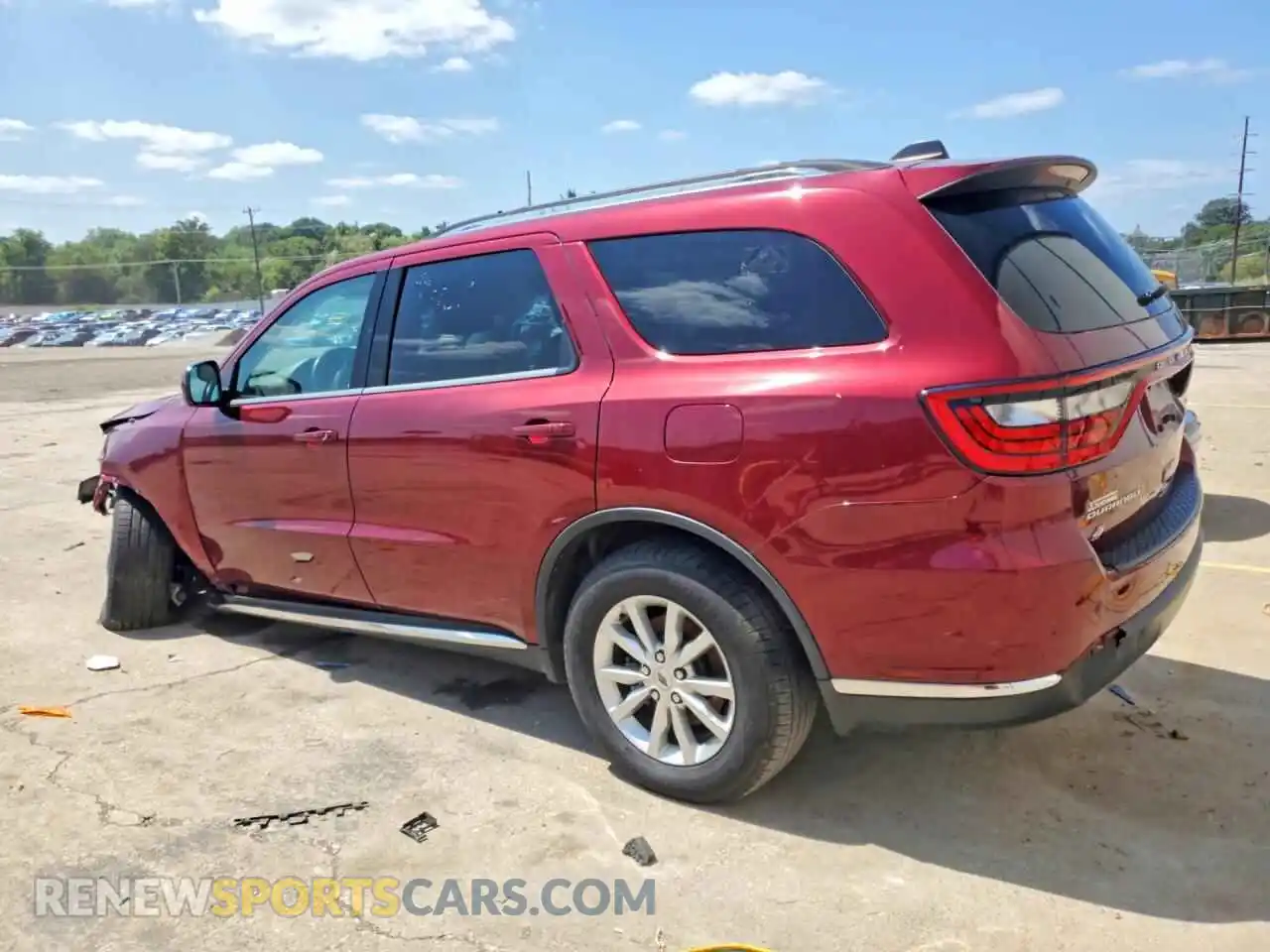 2 fotografías del automóvil dañado 1C4RDJAG6NC228068 DODGE DURANGO 2022