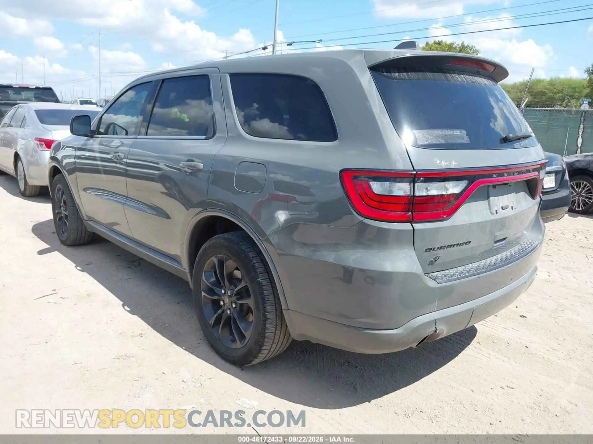 3 Photograph of a damaged car 1C4RDJAGXNC158140 DODGE DURANGO 2022