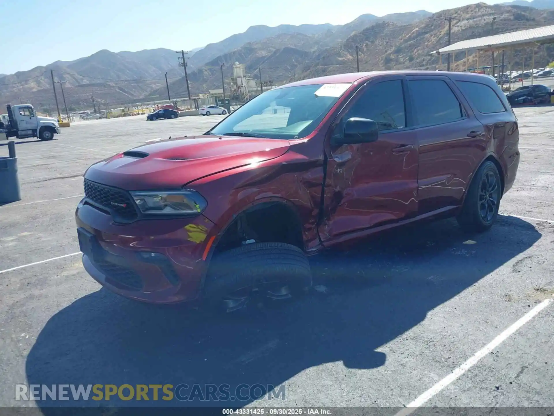 2 Photograph of a damaged car 1C4RDJDG4NC161112 DODGE DURANGO 2022